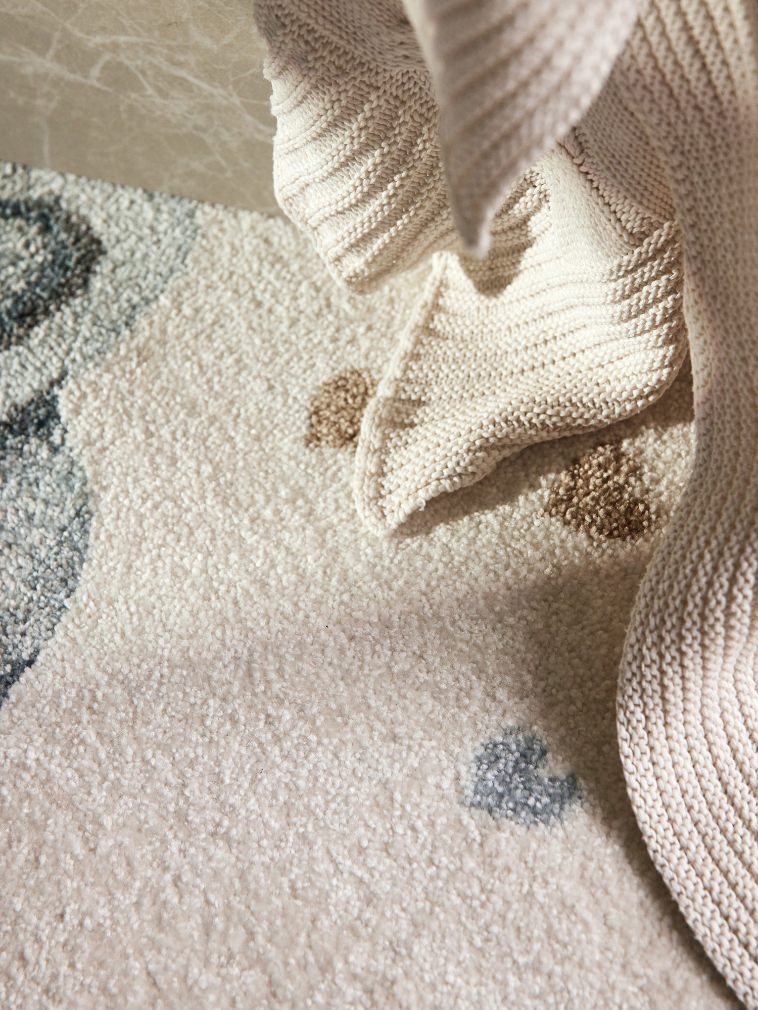 VILLEROY &amp; BOCH BOHO KIDS RUND BARNFILT - ELEFANTREGNBÅGE, CRÈME MULTI 106304