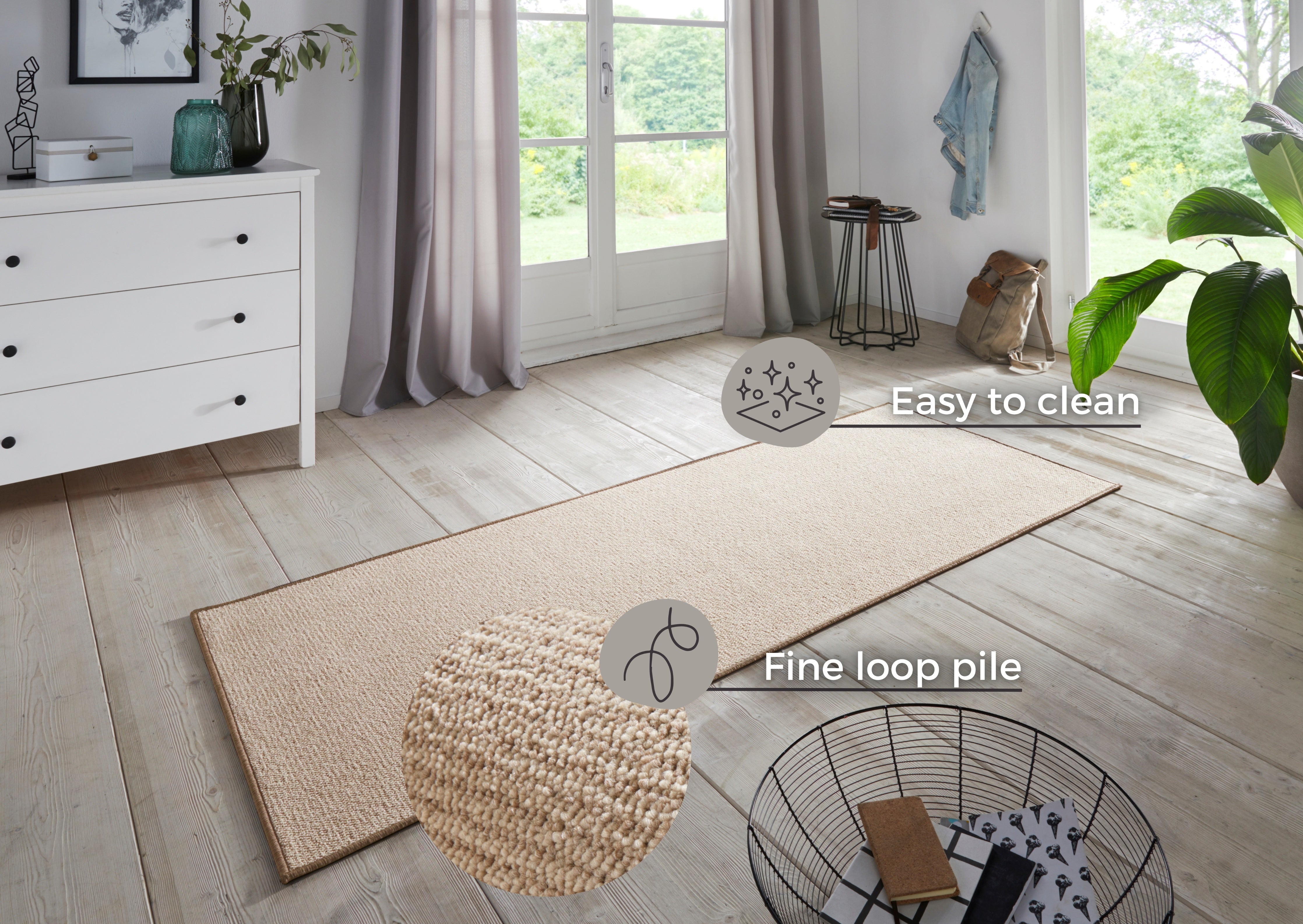 HANSE HOME BOUCLÉ-MATTA LÖPARE, BEIGE 104434