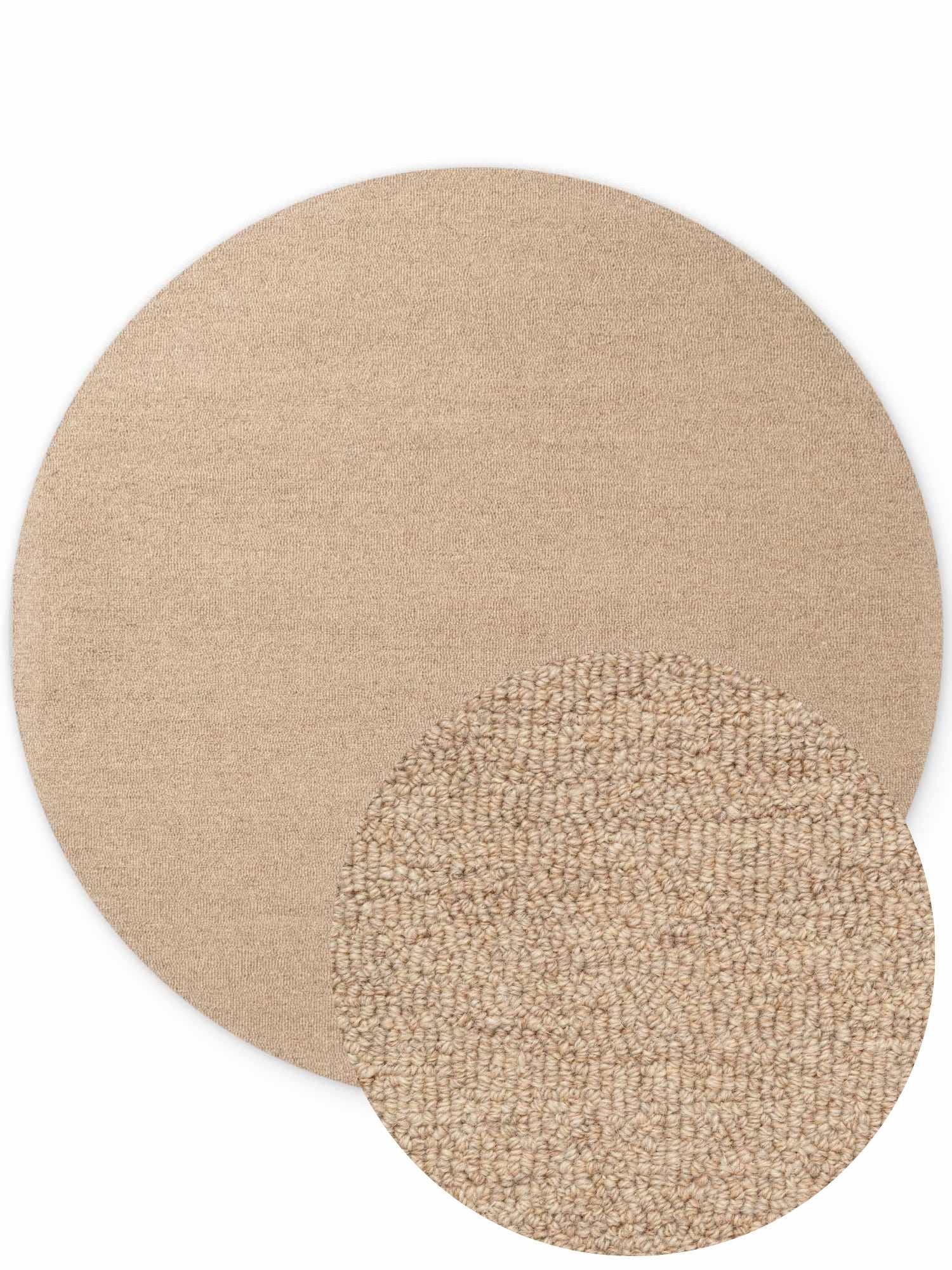 ELLE DECORATION PURISTIC FIN BOUCLE ULLMATTA, KNUTAR NATURLIG BEIGE