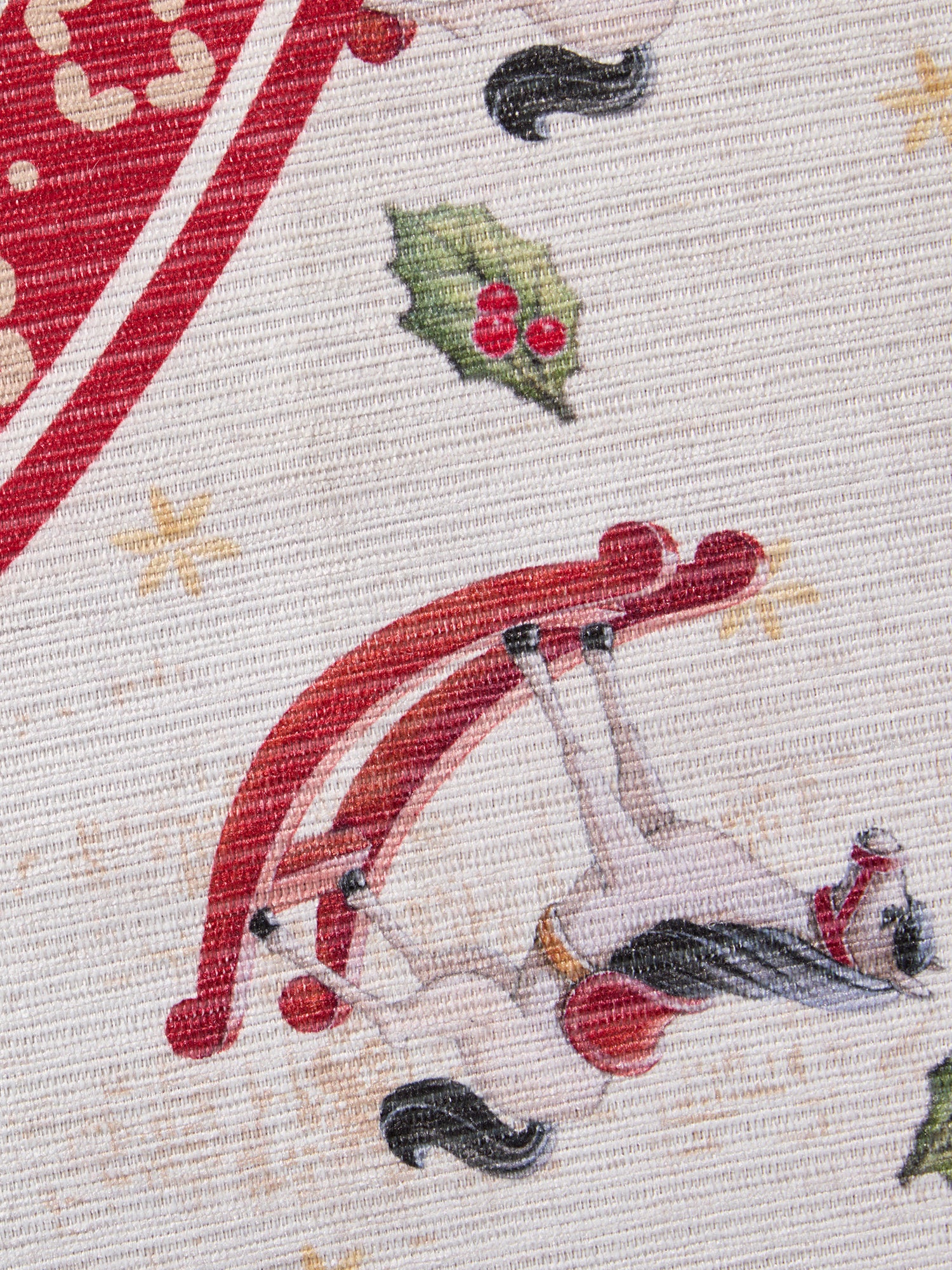 VILLEROY &amp; BOCH TOY'S DELIGHT LIMITED EDITION JULMATTA, GUNGHÄST KRÄMRÖD