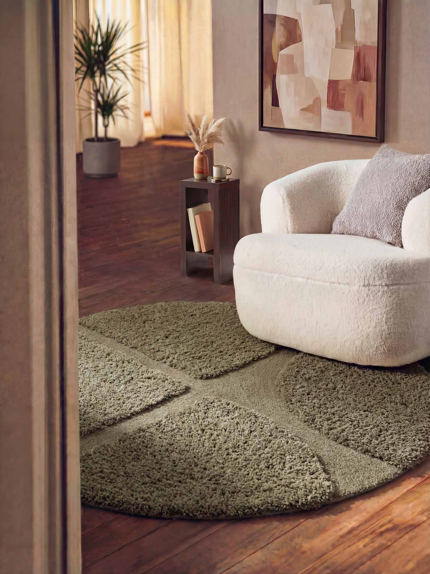 TED BAKER LAMBETH HØJLUVET TÆPPE JASPER, GRØN