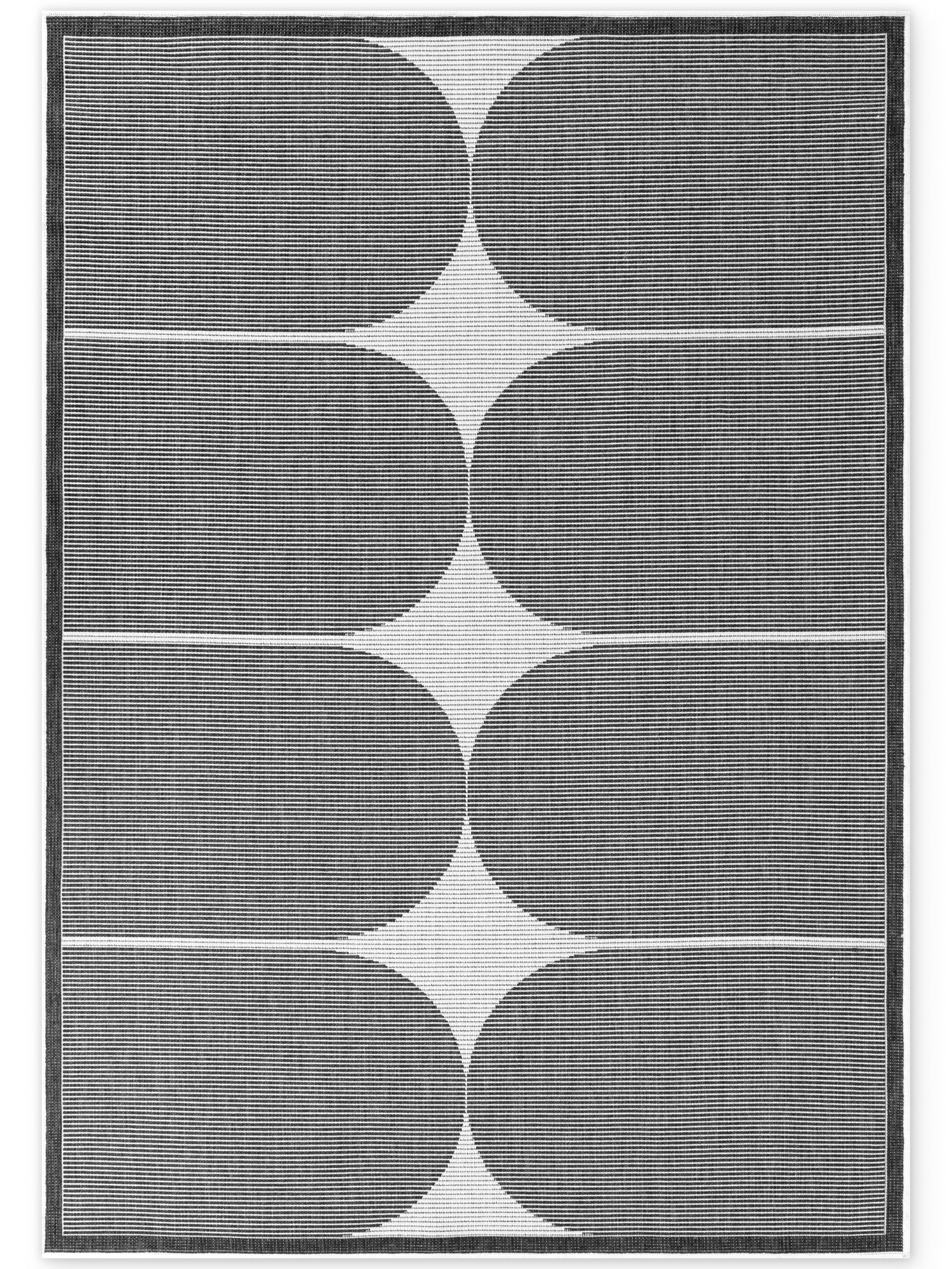 HANSE HOME DUORO - VÄNDBAR UTOMHUSMATTA, SVART-VIT 106244