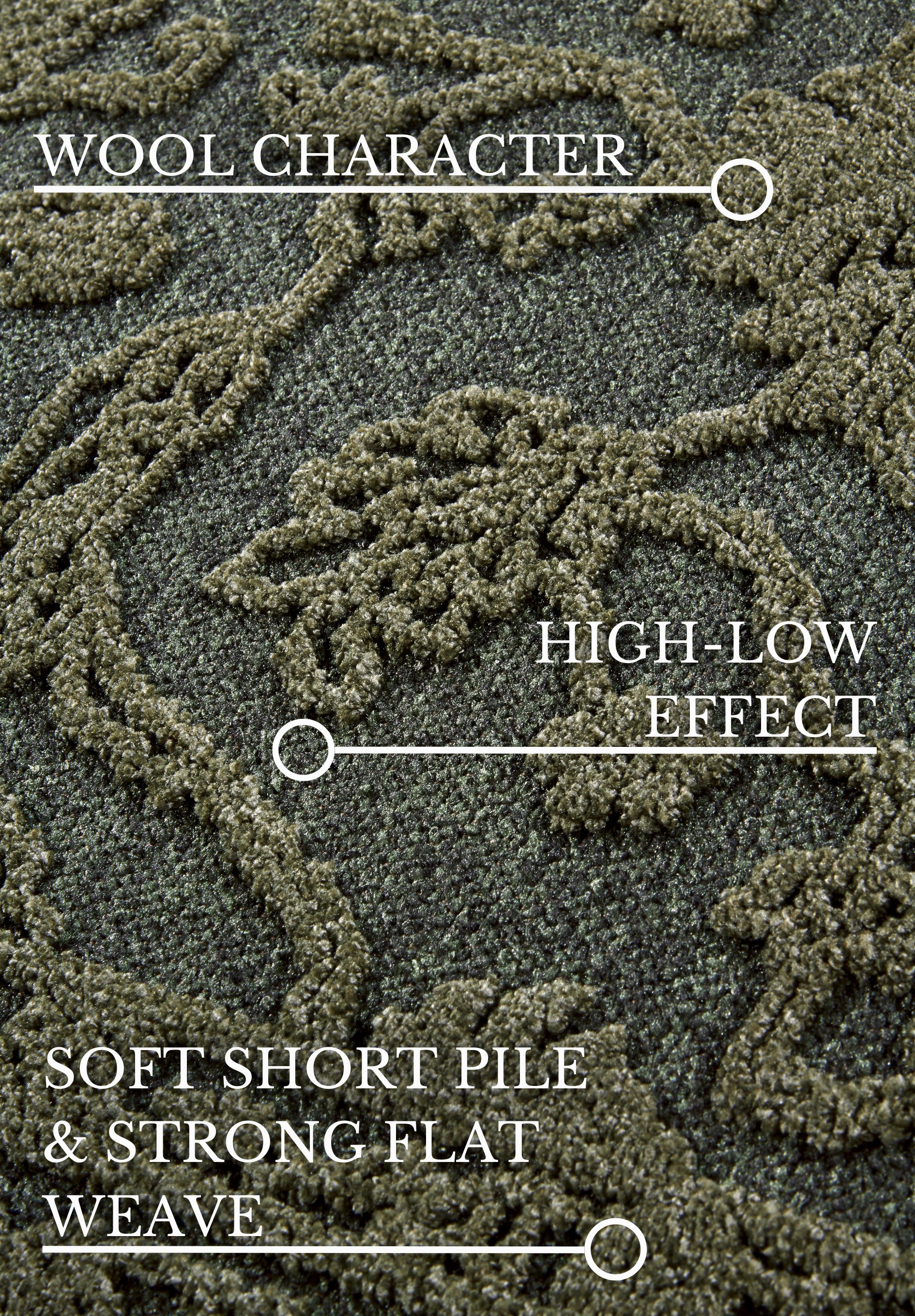 VILLEROY &amp; BOCH 106148 HÖG-LÅG Luggmatta, Ambroise Jungle Green