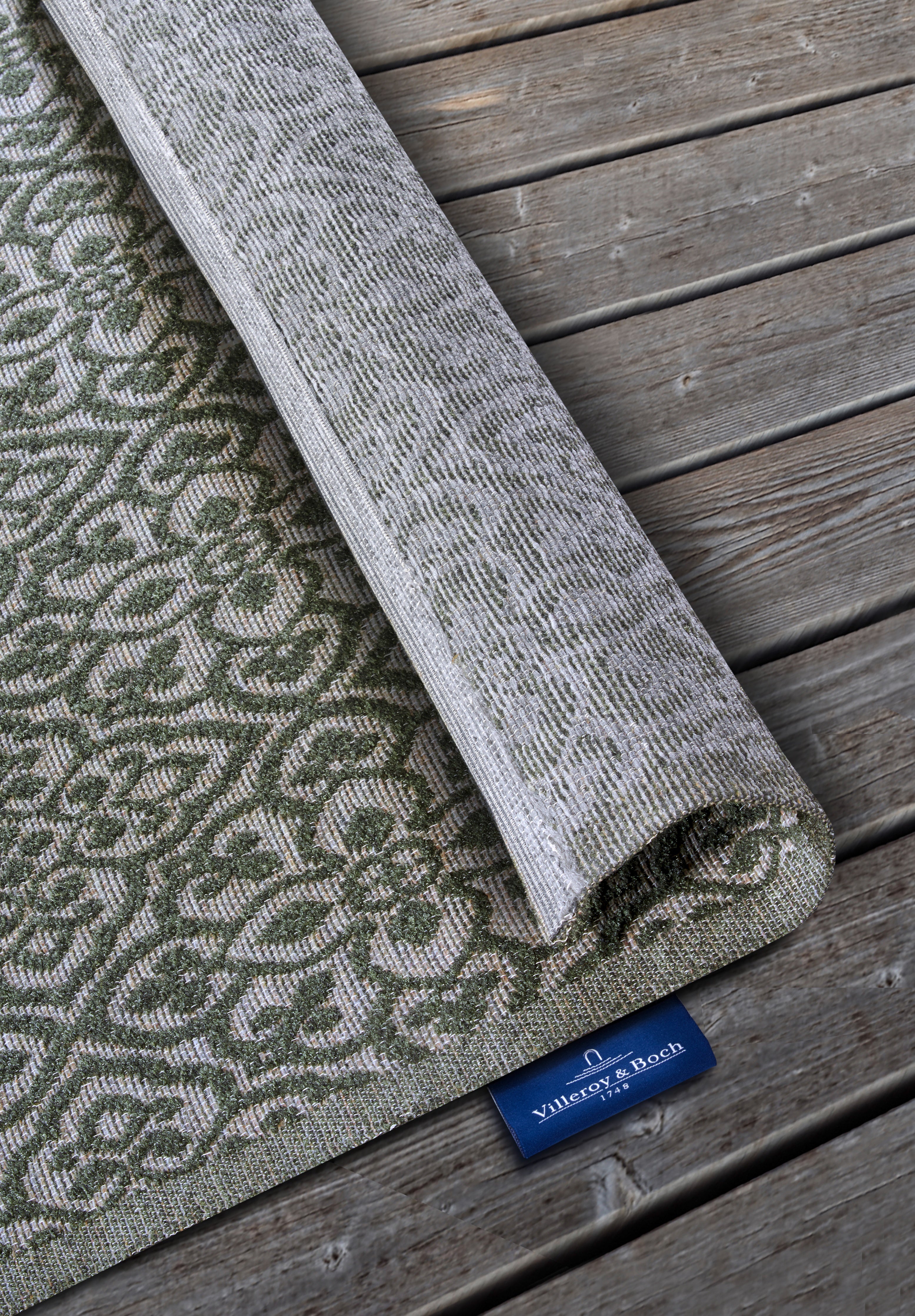 VILLEROY &amp; BOCH 106158 INOMHUS- OCH UTOMHUSMATTA JULIE, DJUNGELGRÖN