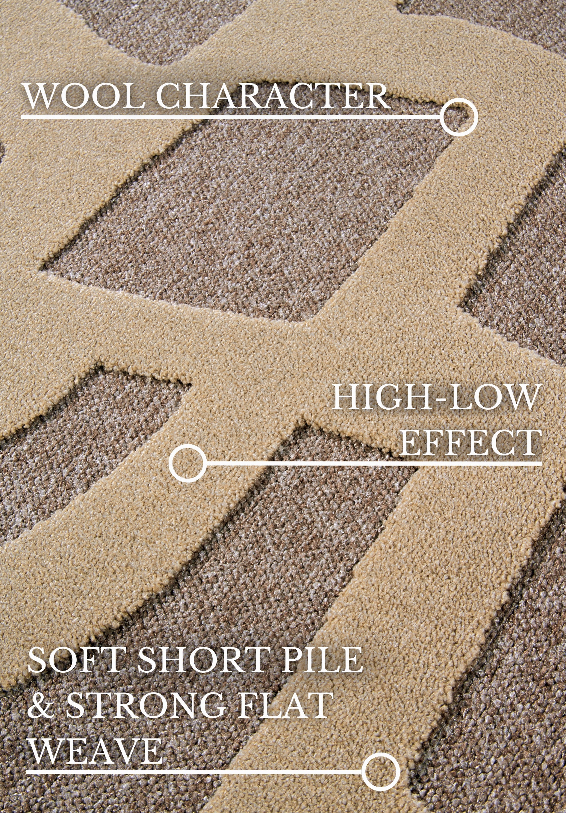 VILLEROY &amp; BOCH 106142 HÖG-LÅG Luggmatta, THERESE Naturgrå-BEIGE