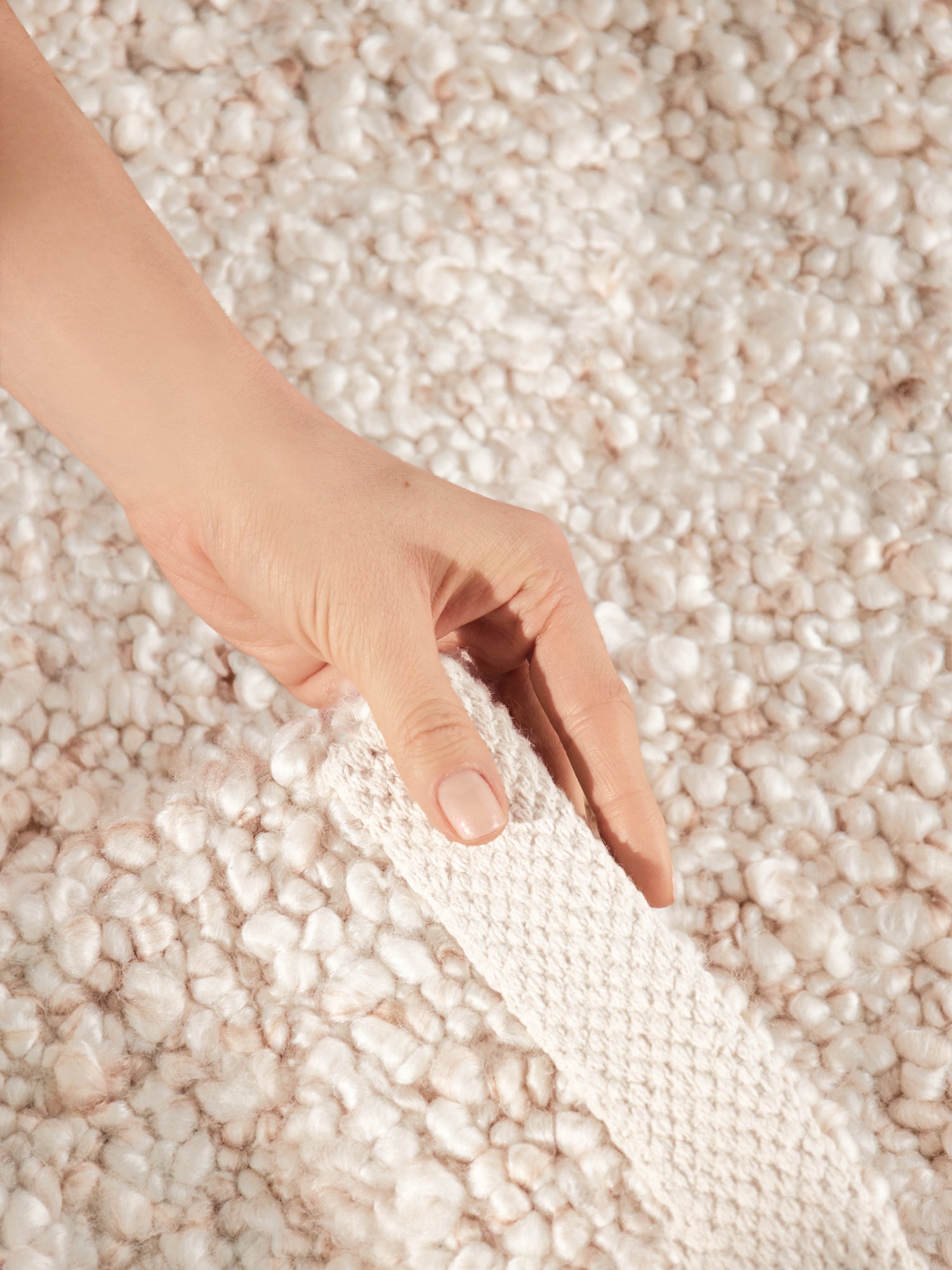 TED BAKER NOTTING HILL MJUK BOUCLE KORT LAGGIGT MATTA, PORTOBELLO CRÈME-BEIGE