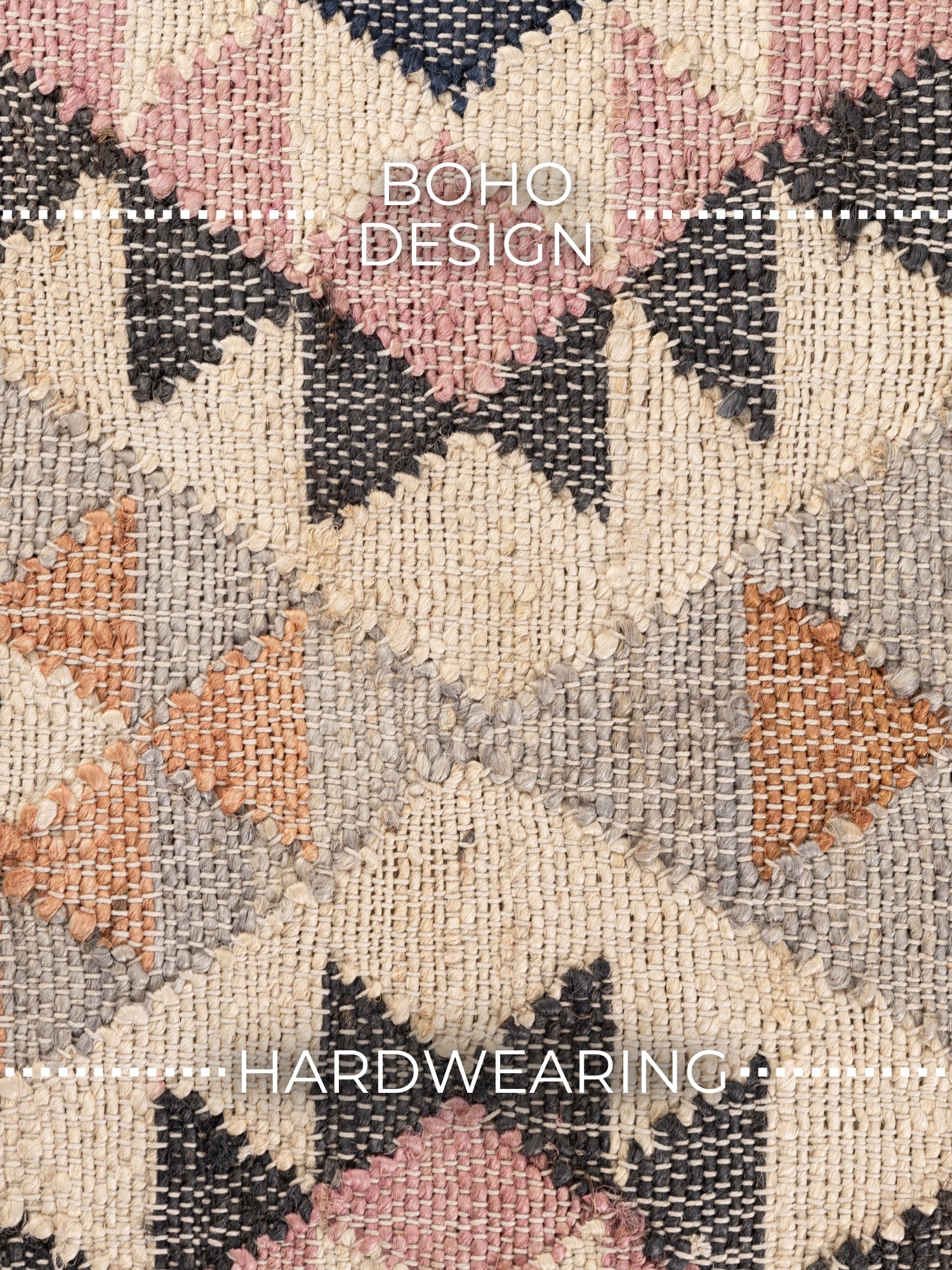 ROYA AFGHAN HANDvävd KELIM-MATTA, 106260 CREAM-MULTI