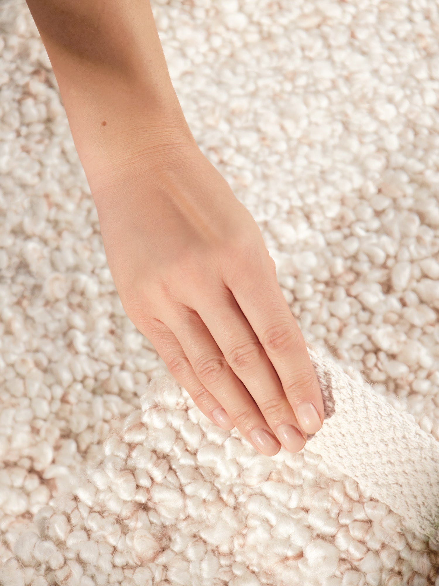 TED BAKER NOTTING HILL MJUK BOUCLE KORT LAGGIGT MATTA, PORTOBELLO CRÈME-BEIGE