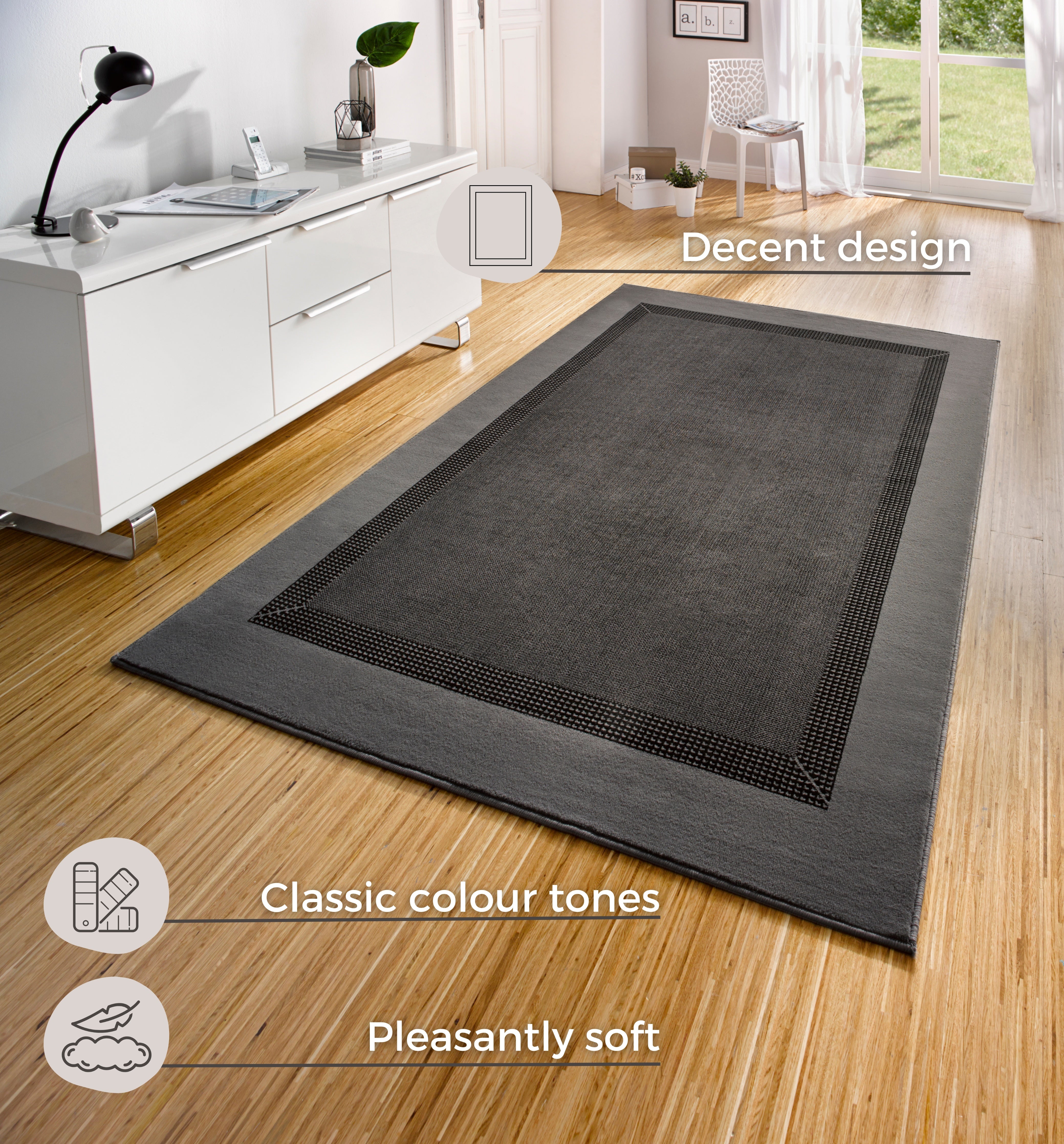 BASIC BANDMATTA, GRÅ 102497