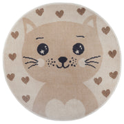SAGOFILT FÖR BARN MED KATT, KRÄM-BEIGE 105963