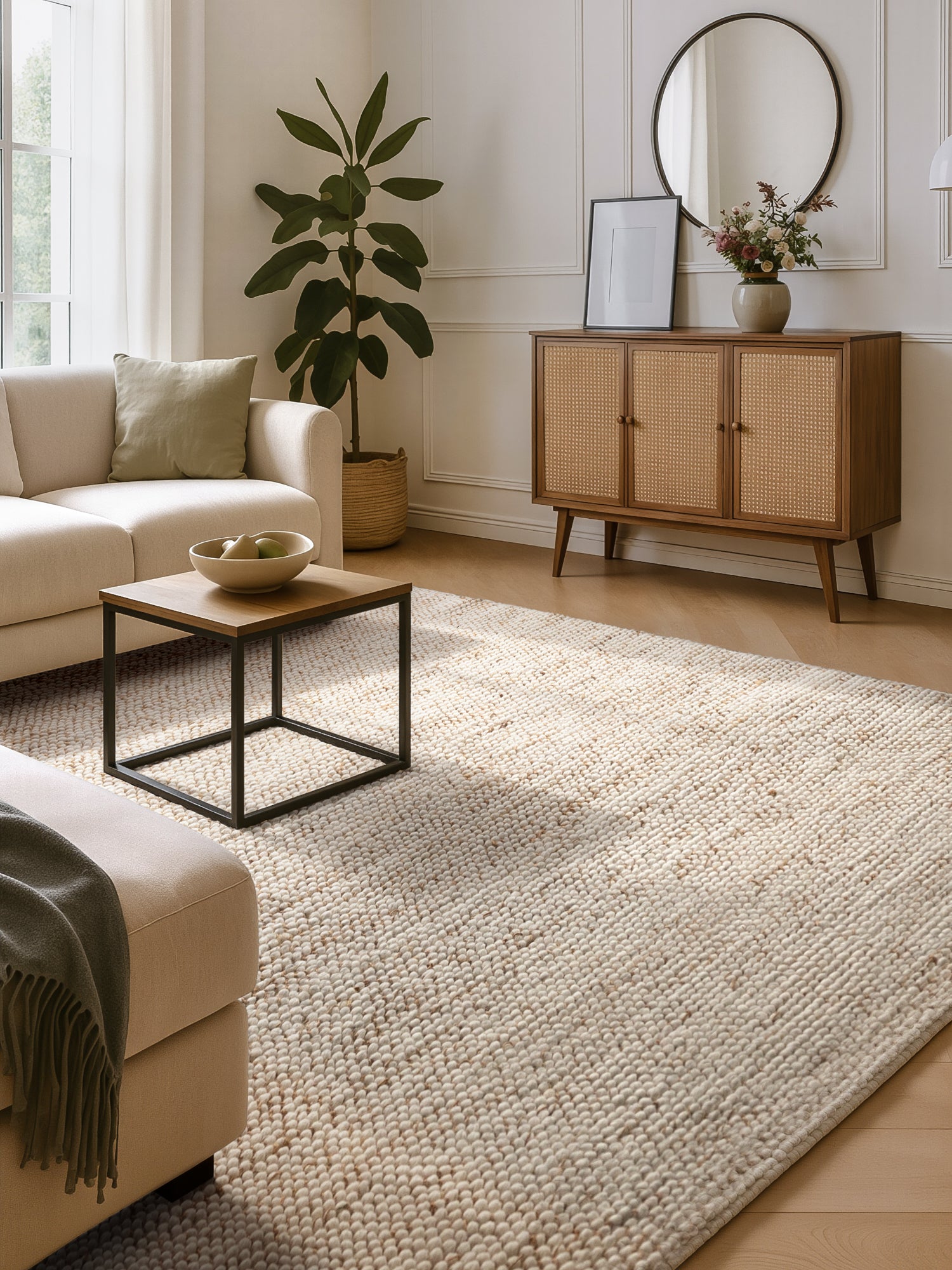 VILLEROY &amp; BOCH 1770 ULL &amp; JUTEMATTA PEA'S NATURLIG KRÄM BEIGE