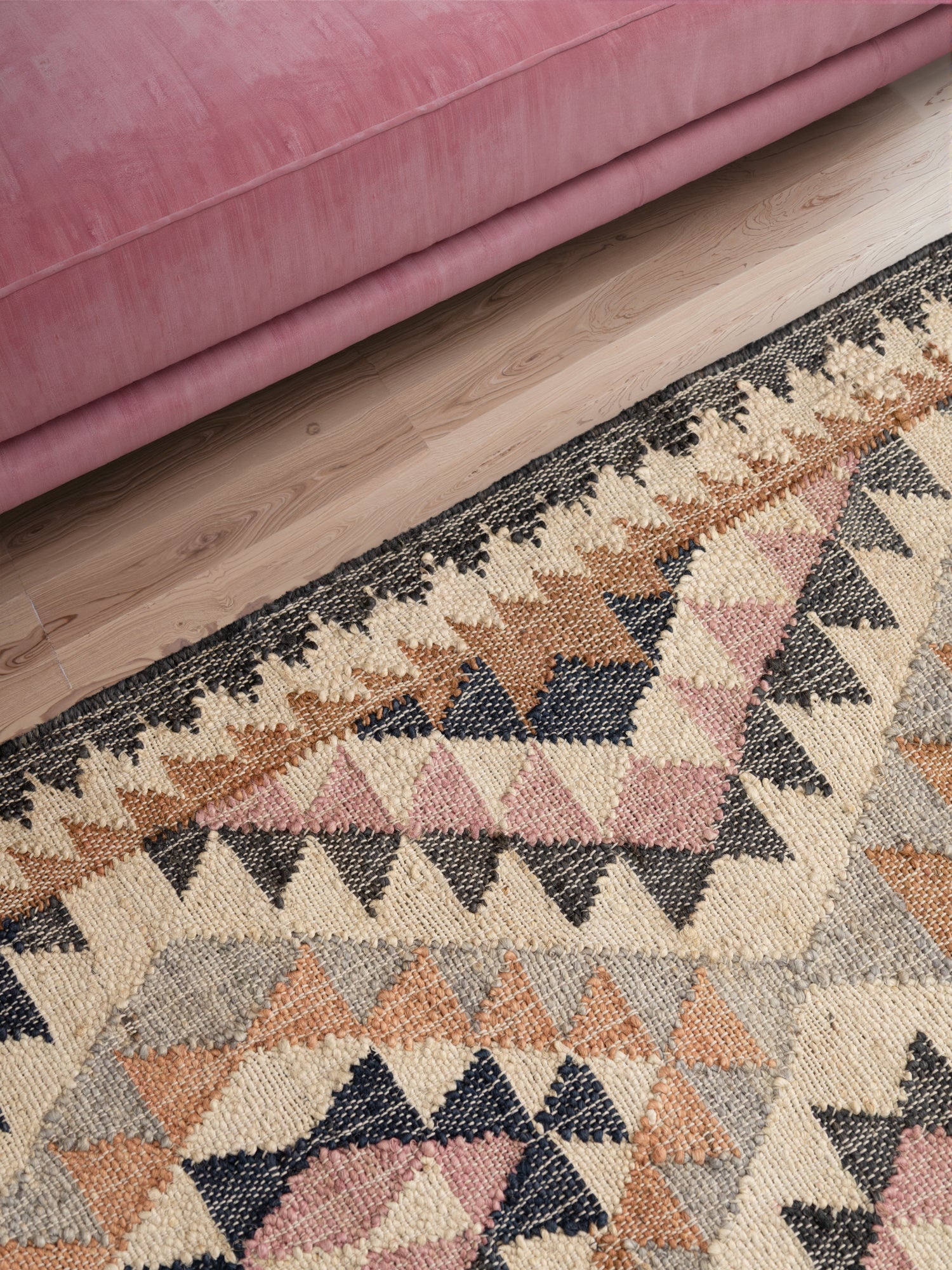 ROYA AFGHAN HANDvävd KELIM-MATTA, 106260 CREAM-MULTI