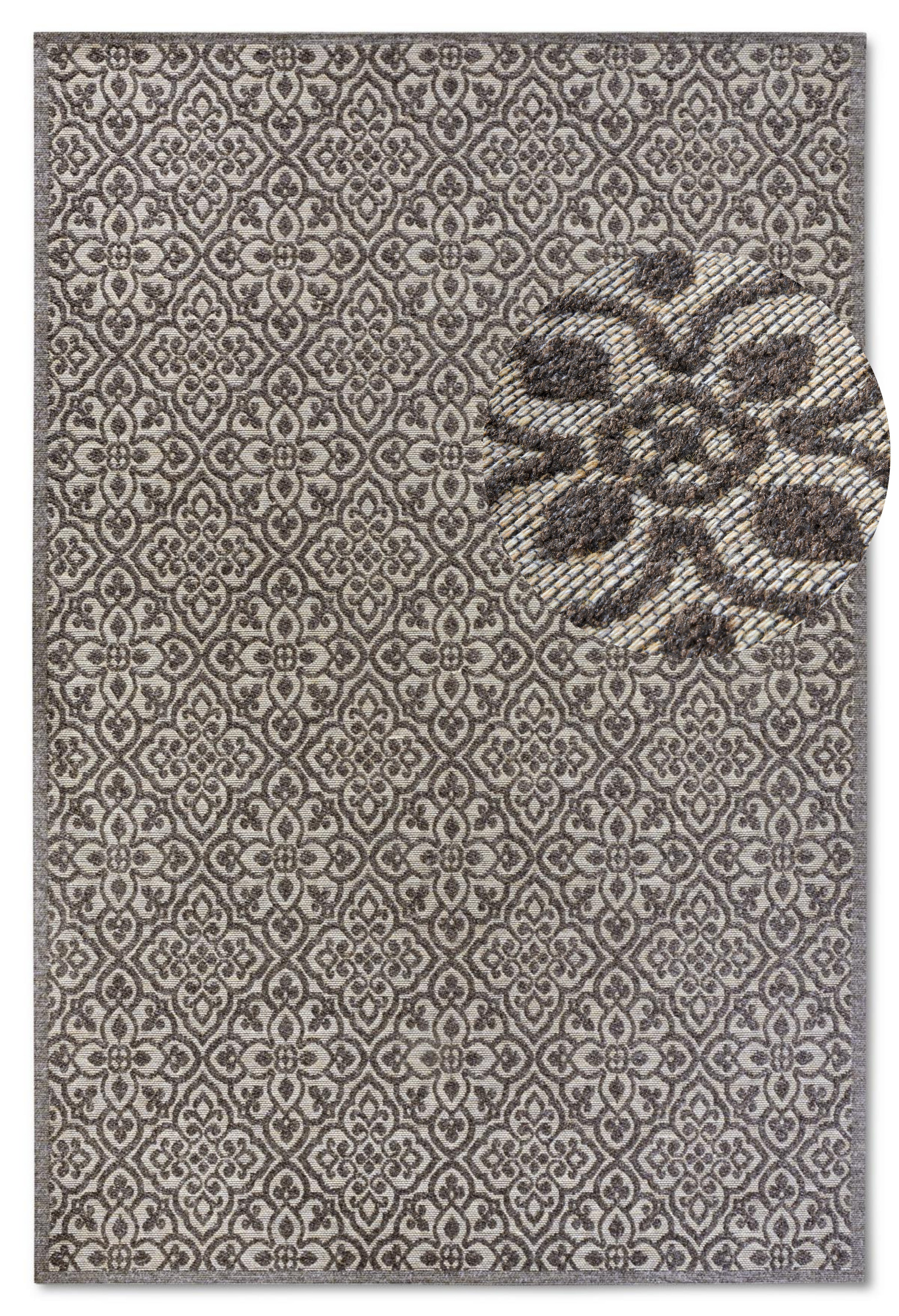 VILLEROY &amp; BOCH 106156 INOMHUS- OCH UTOMHUSMATTA, JULIE BROWN-BEIGE