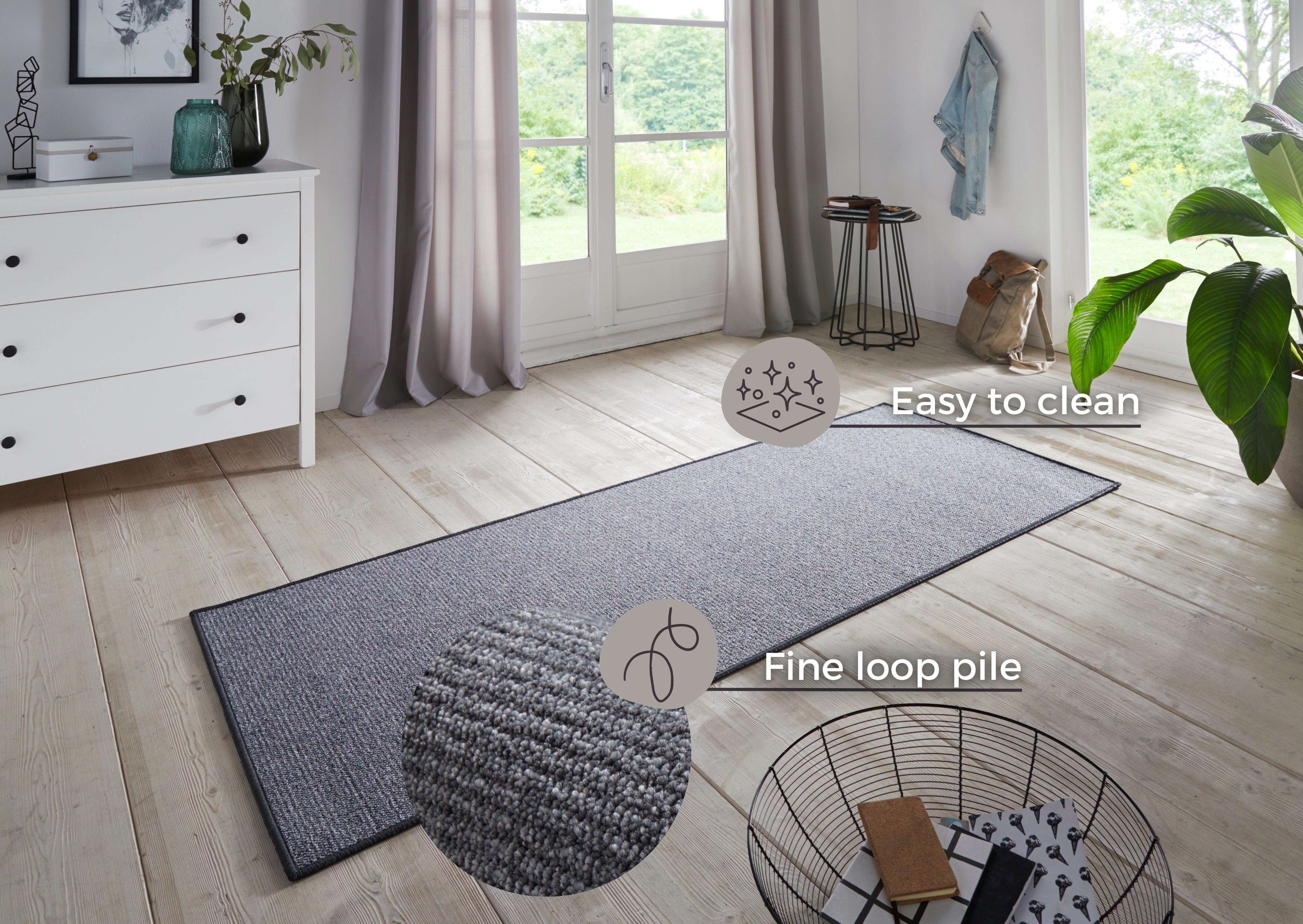 HANSE HOME BOUCLÉ ​​MATTLÖPARE, GRÅ 104433