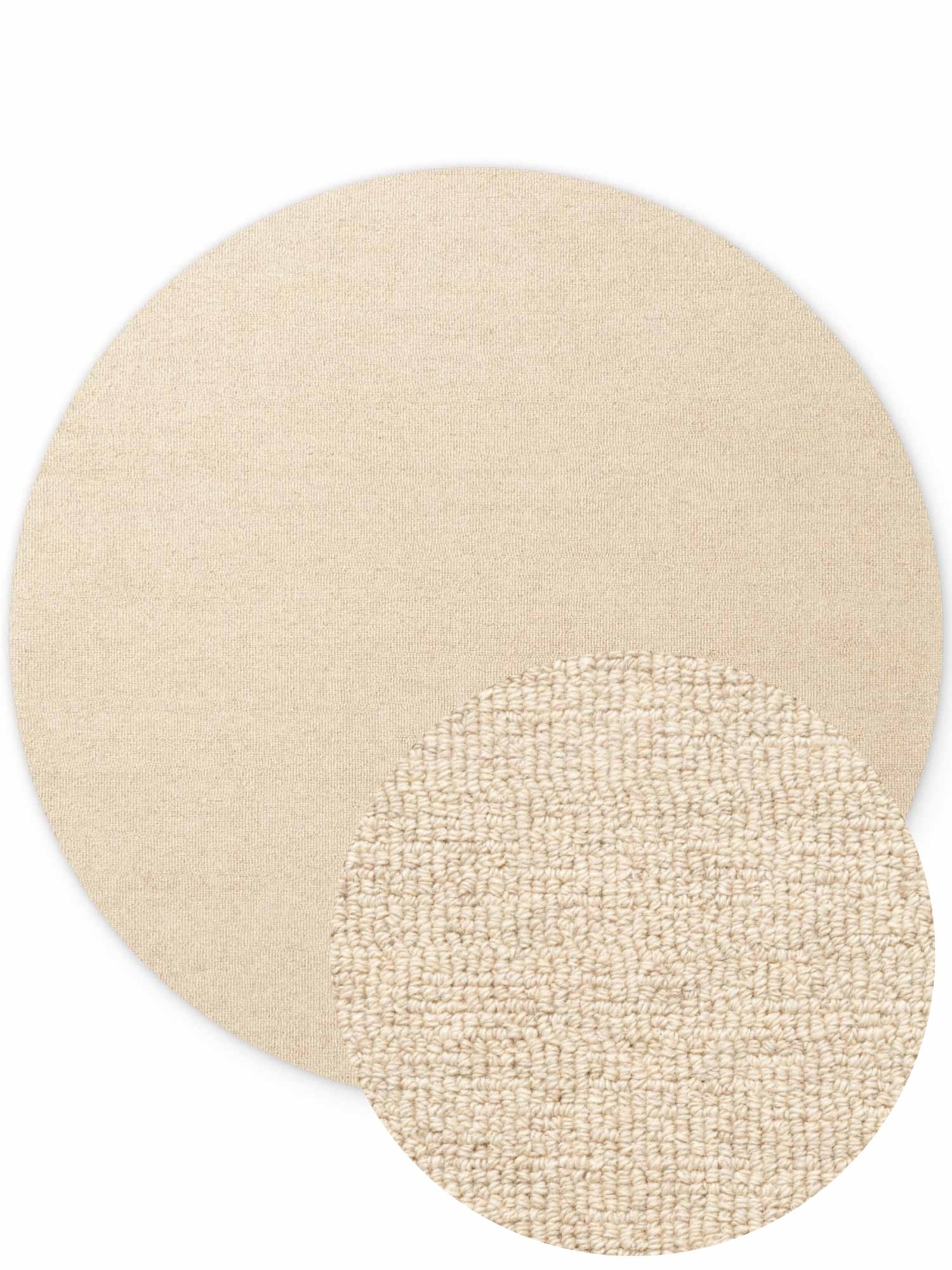 ELLE DECORATION PURISTIC FIN BOUCLE ULLMATTA, KNUTAR NATURLIG LJUSBEIGE
