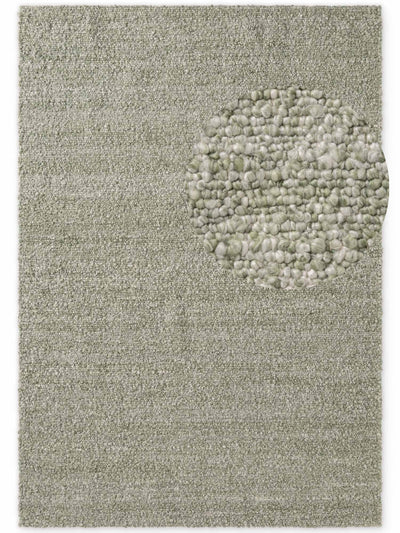 TED BAKER NOTTING HILL MJUK BOUCLE KORTLUGGIG MATTA, PORTOBELLO LJUSGRÖN