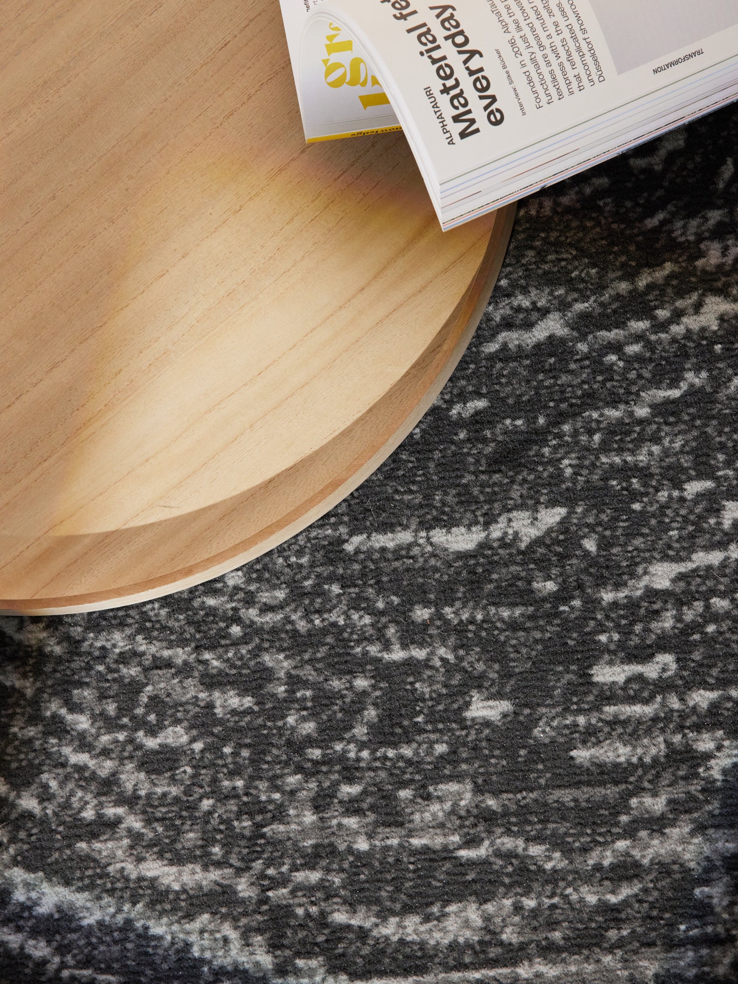 FLORIA RUND MATTA - MÖRKGRÅ 106257