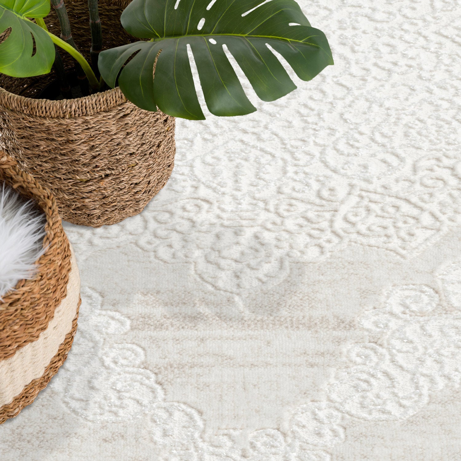 ANTIK MODERN MATTA, KRÄMFÄRGAD 209