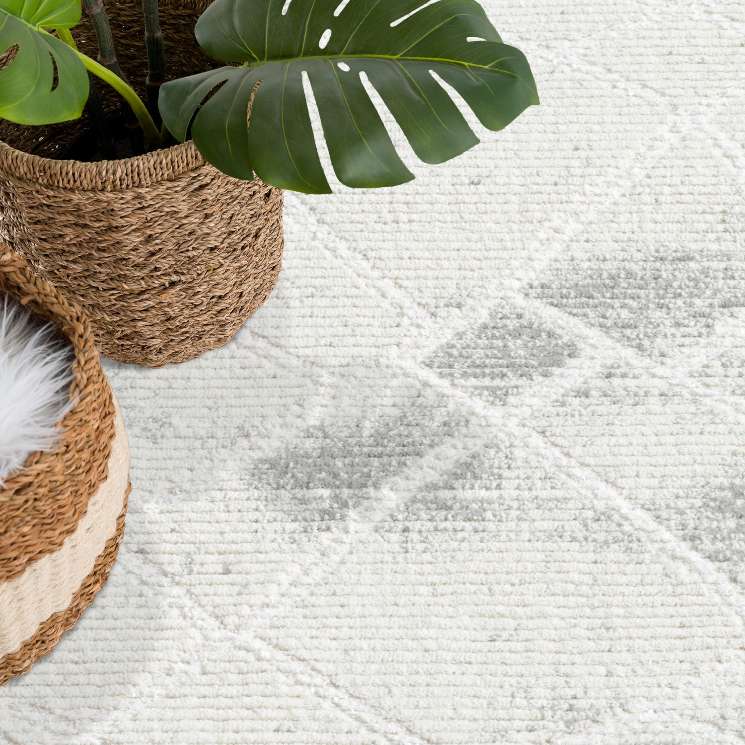 ANTIK MODERN MATTA, GRÅ 215