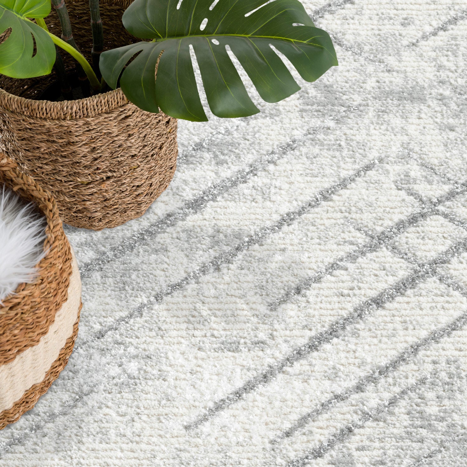 ANTIK MODERN MATTA, GRÅ 245