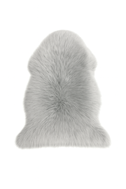 ÄKTA NYZEELANDSK LAMMSKINN, LJUSGRÅTT