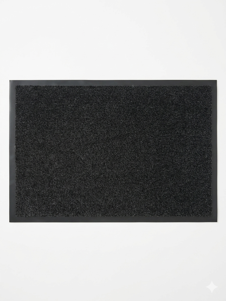 SHADOW STEP - SLIDSTÆRK POLYAMID DØRMÅTTE, SORT