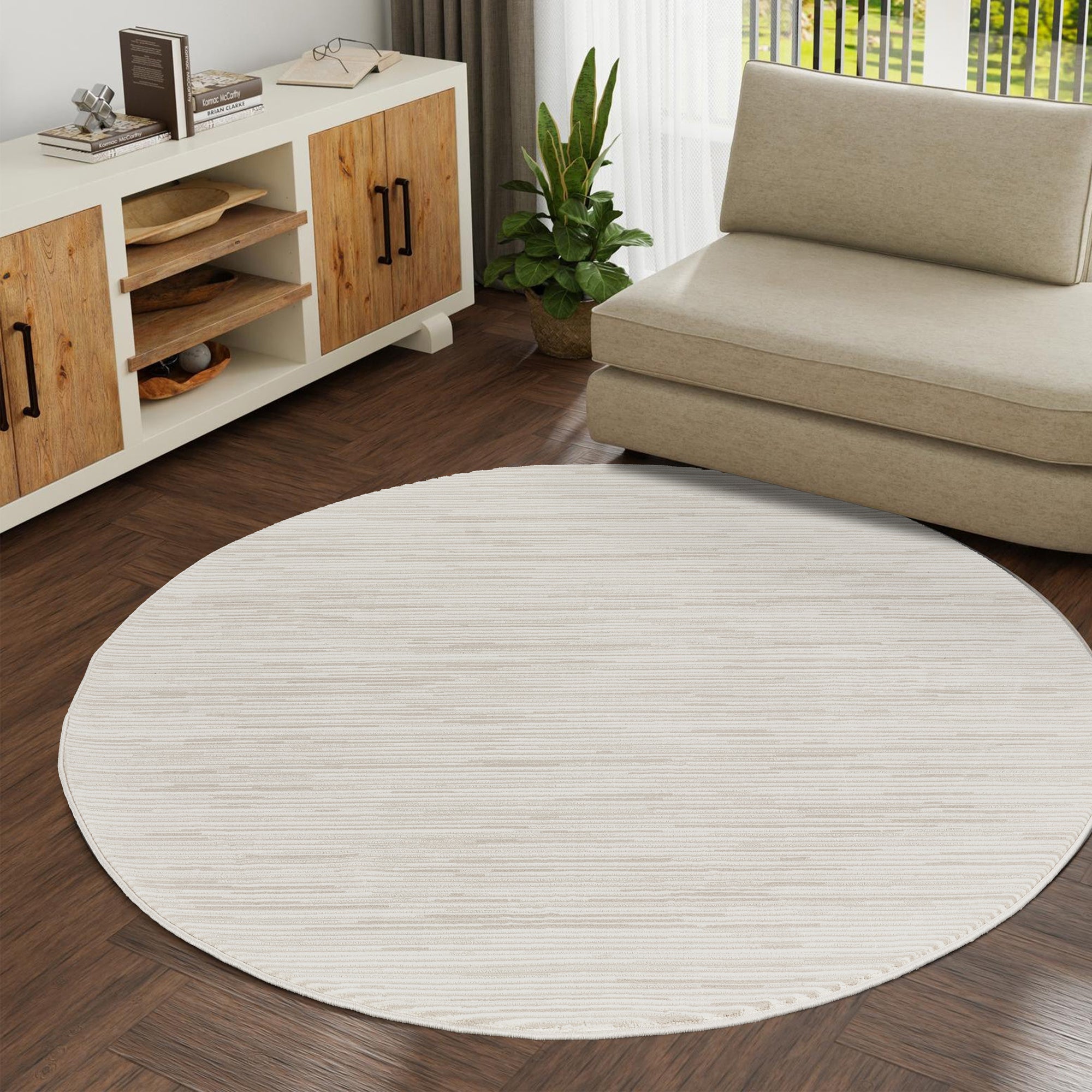 Renässansmodern matta, 200 beige