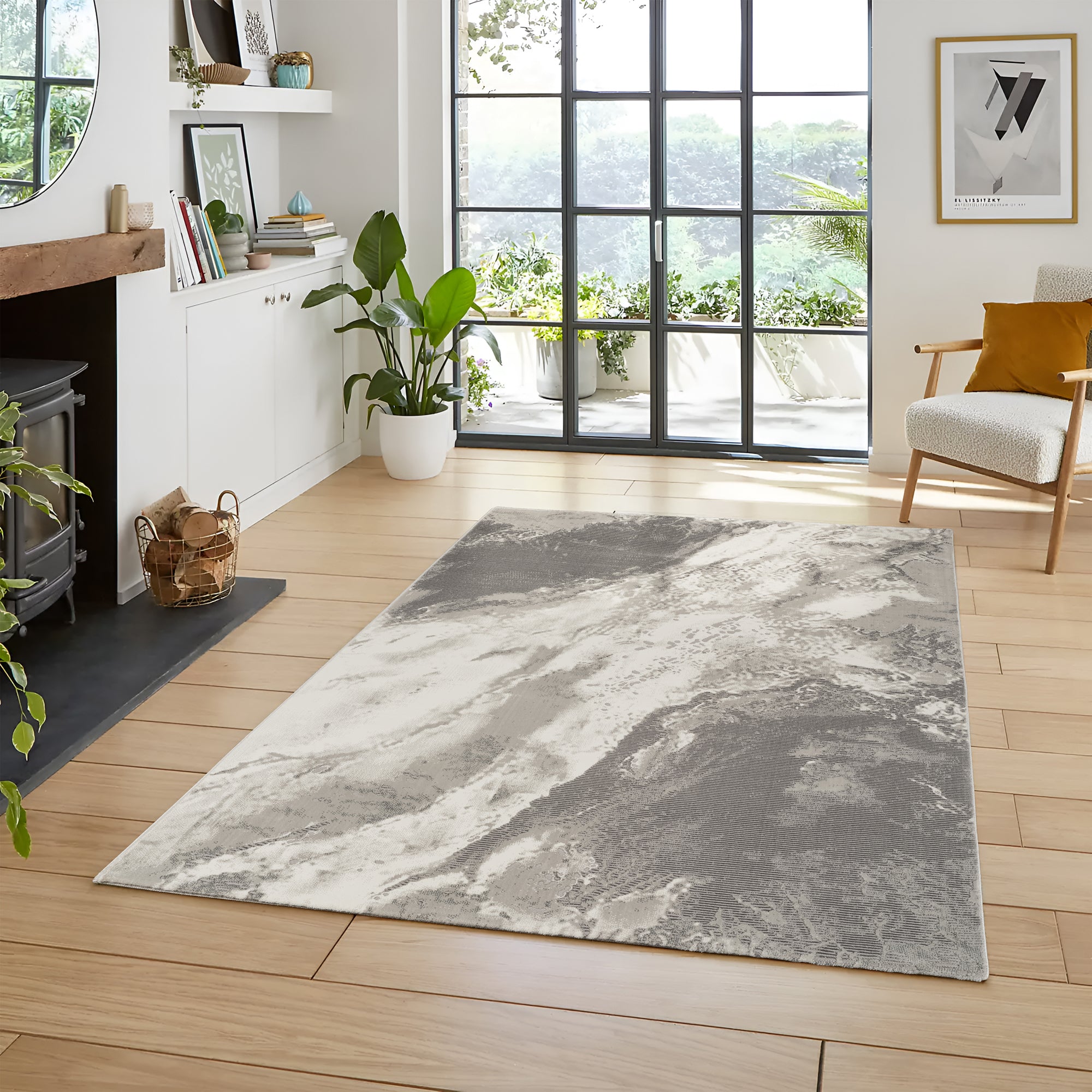 RENÄSSANS MODERN MATTA, 200 SILVER