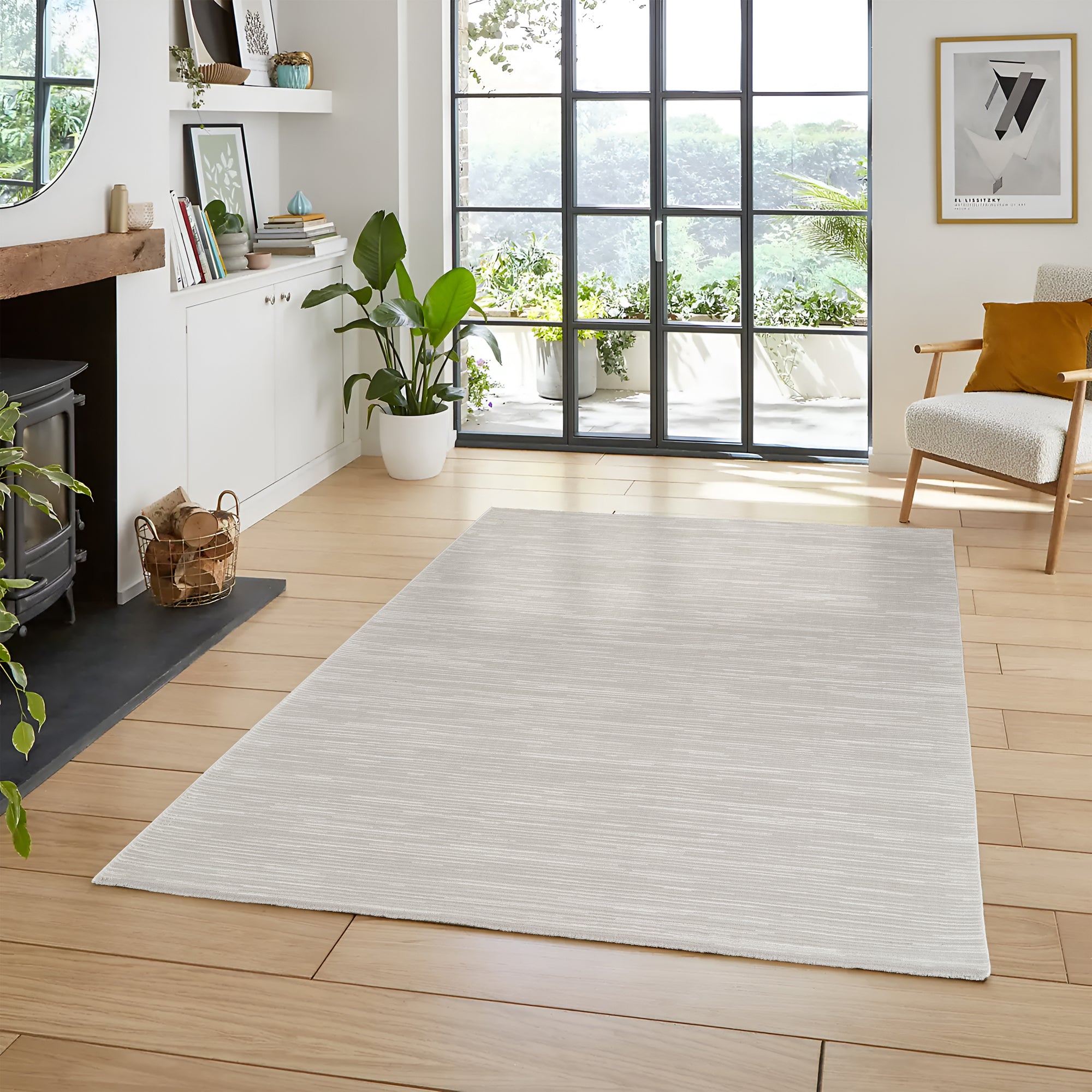 Renässansmodern matta, 200 beige