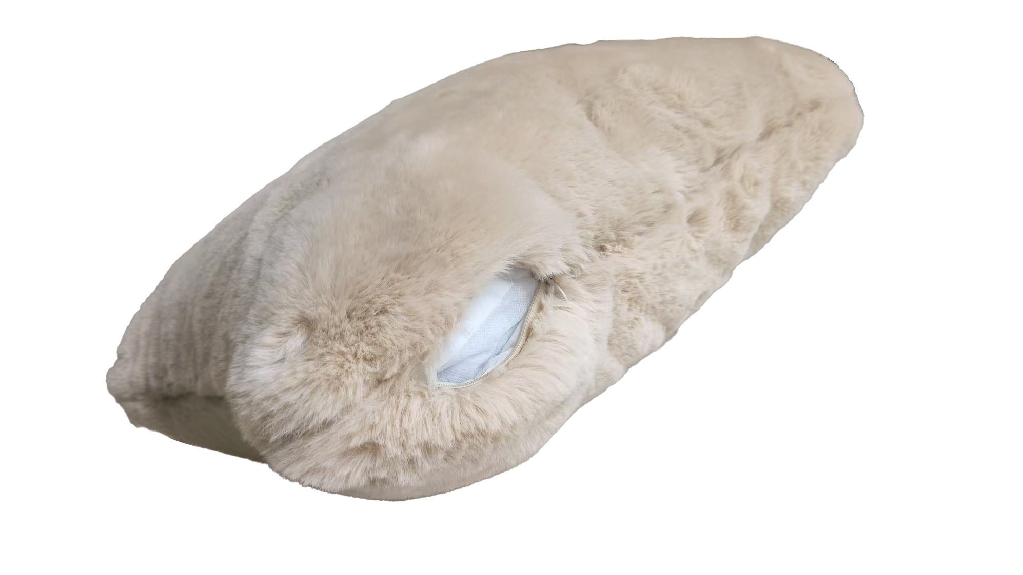 MJUKT PÄLSKUDDÖVERDRAG, LJUSBEIGE