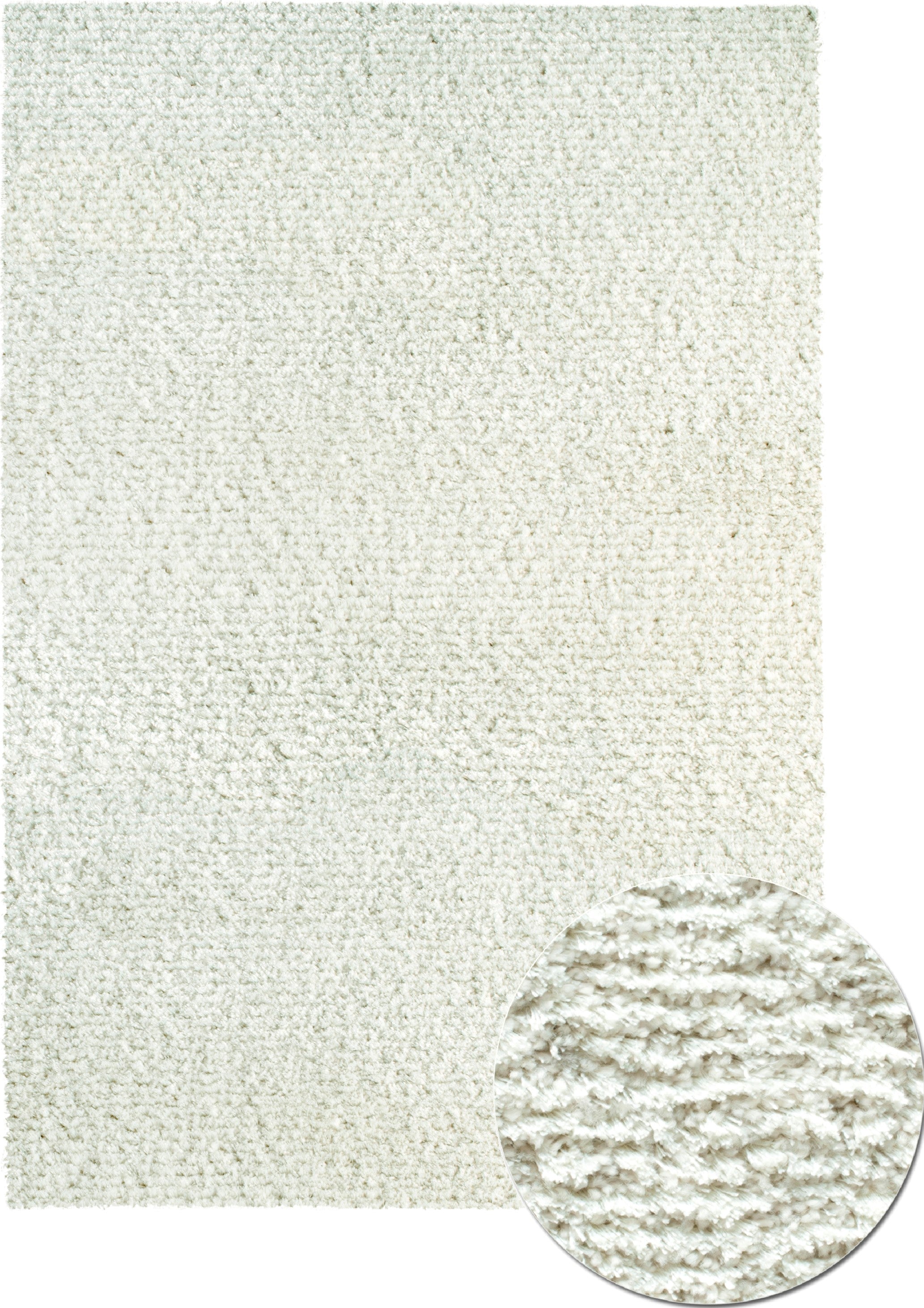 Sunset Shaggy Matta, 6666 Vit 