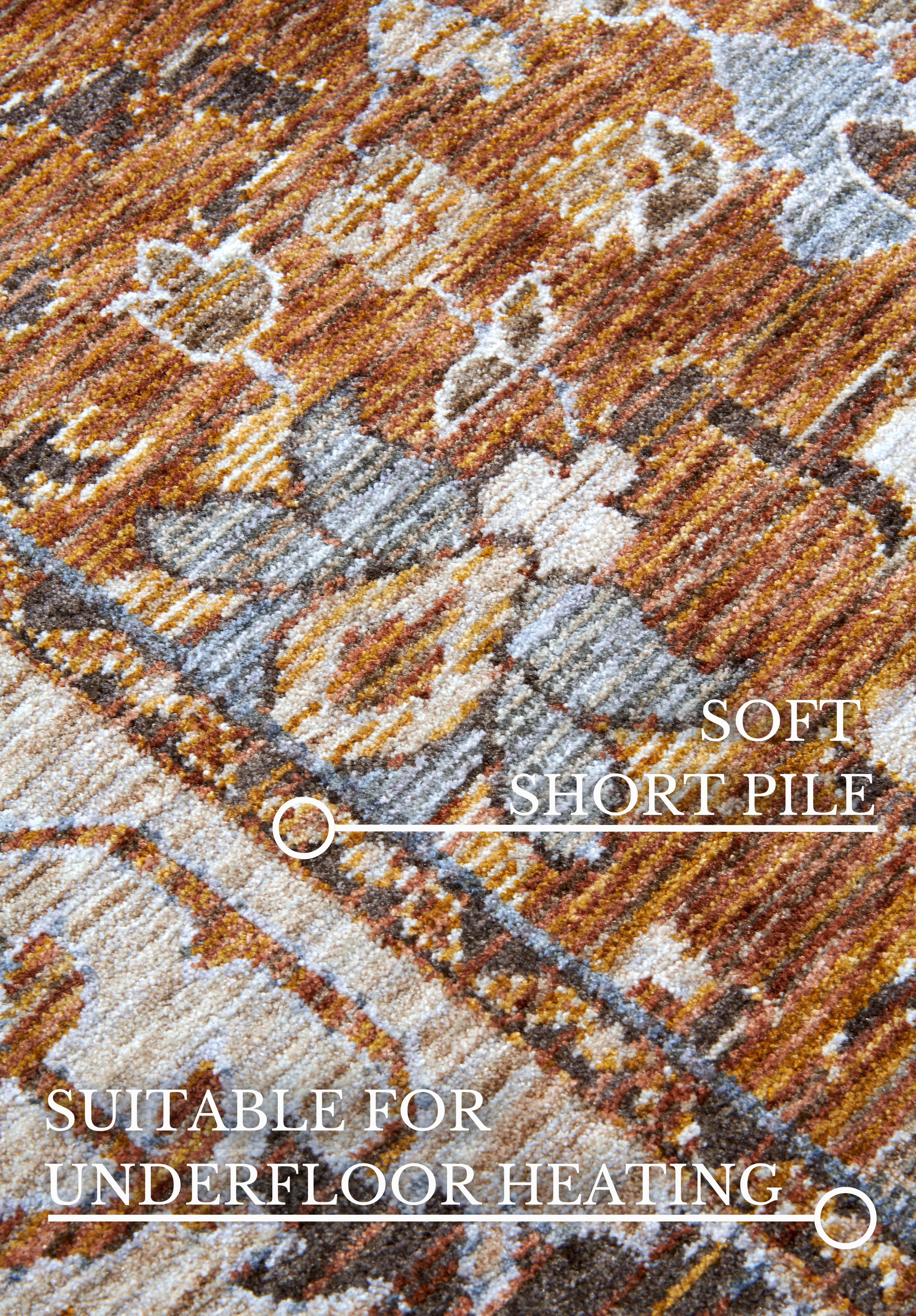 VILLEROY &amp; BOCH 106135 ORIENTALSK MATTA EGON, KOPPAR-FLERFÄRG