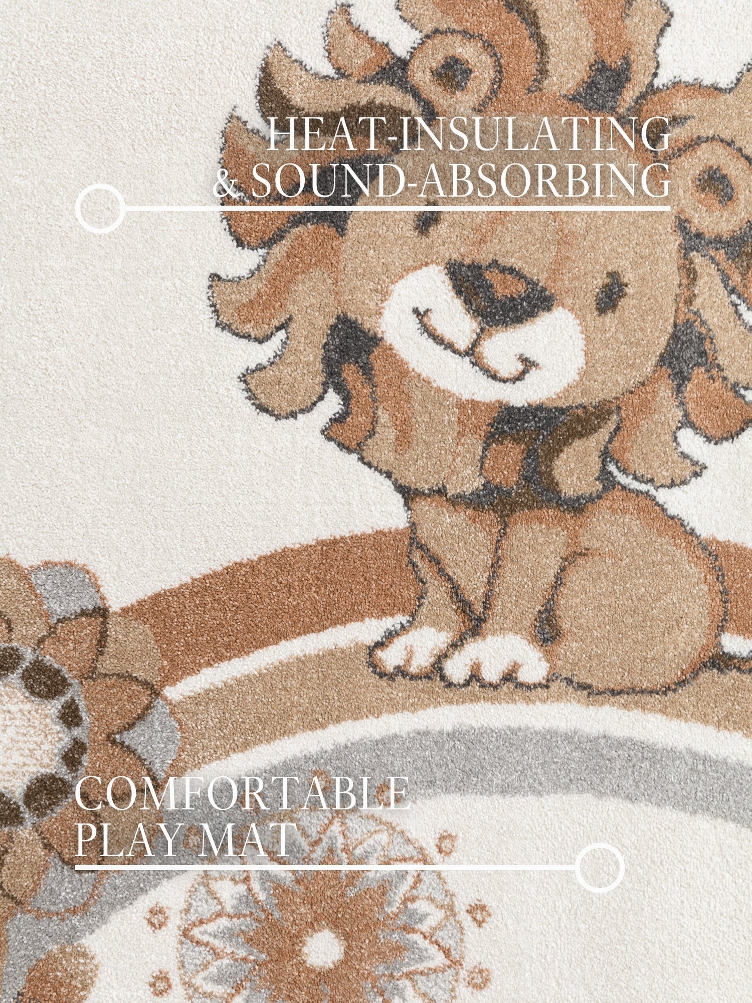 VILLEROY &amp; BOCH BOHO KIDS BARNFILT LEJONG SOMMARPARTY, KRÄM MULTI 106309