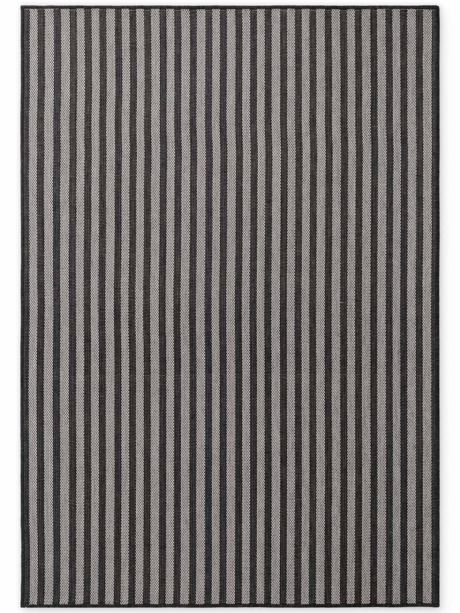 TED BAKER HARINGEY PLATTVÄVD MATTA, LINLEY SVART VIT