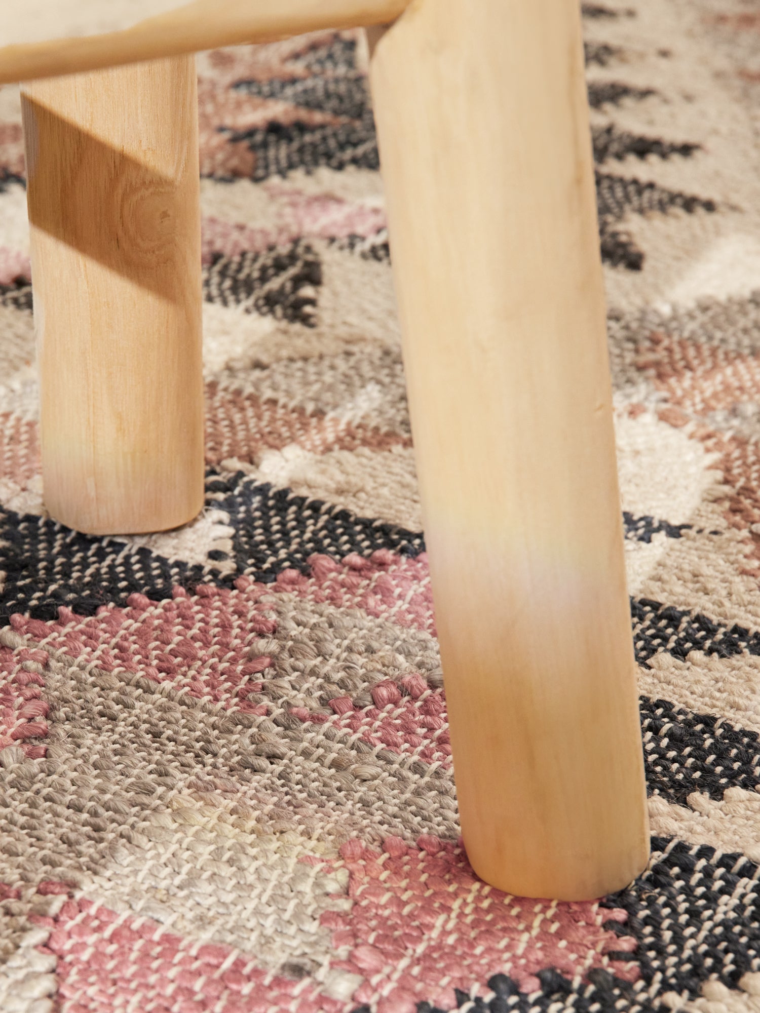 ROYA AFGHAN HANDvävd KELIM-MATTA, 106260 CREAM-MULTI