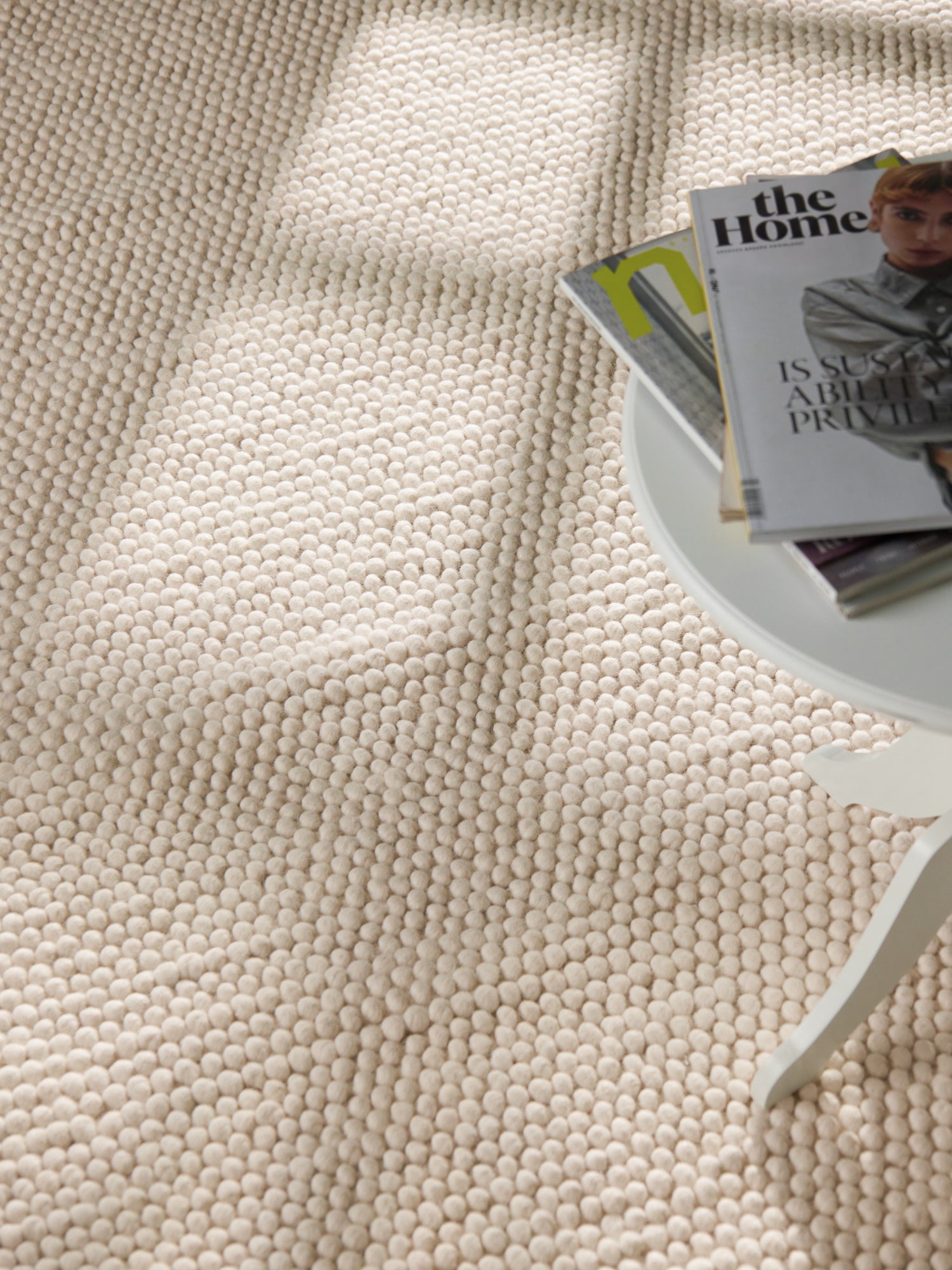 TED BAKER RICHMOND ULDTÆPPE DIANA, NATURLIG HVID