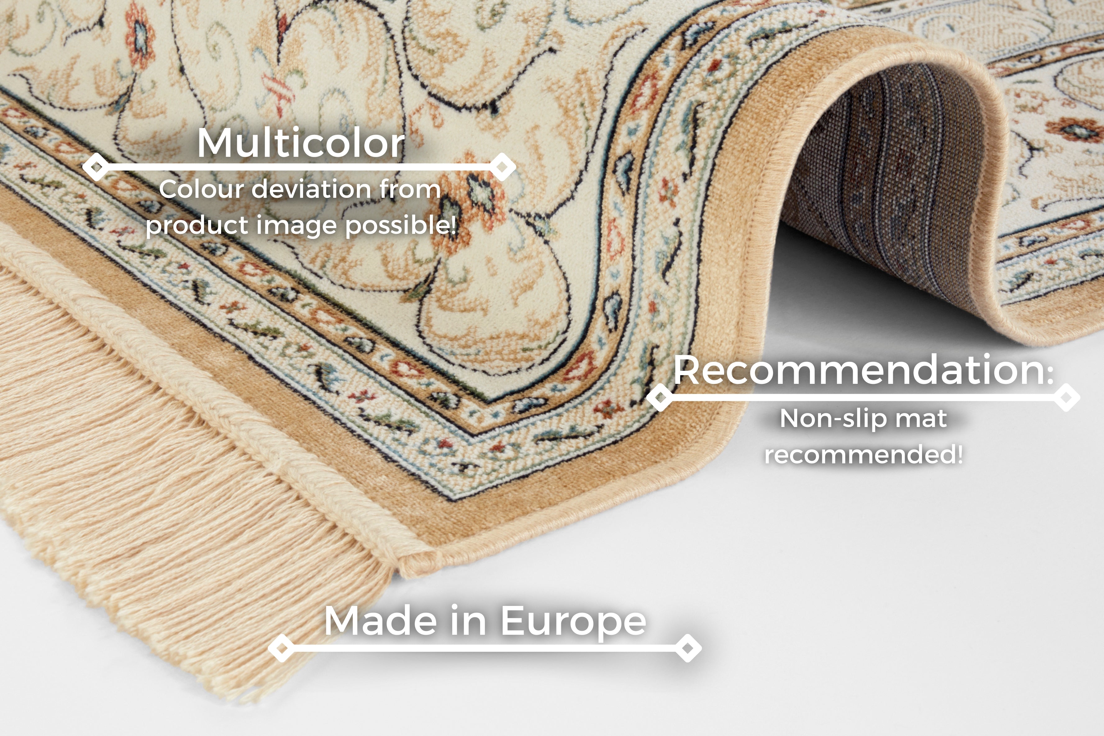 HANSE HOME NAVEH MATTA, KRÄMFÄRGAD 104373