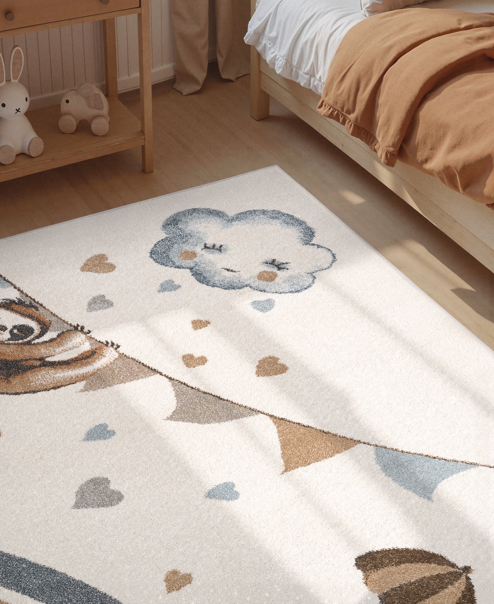 VILLEROY &amp; BOCH BOHO KIDS BARNFILT - ELEPHANT RAIN, CREAM MULTI 106306