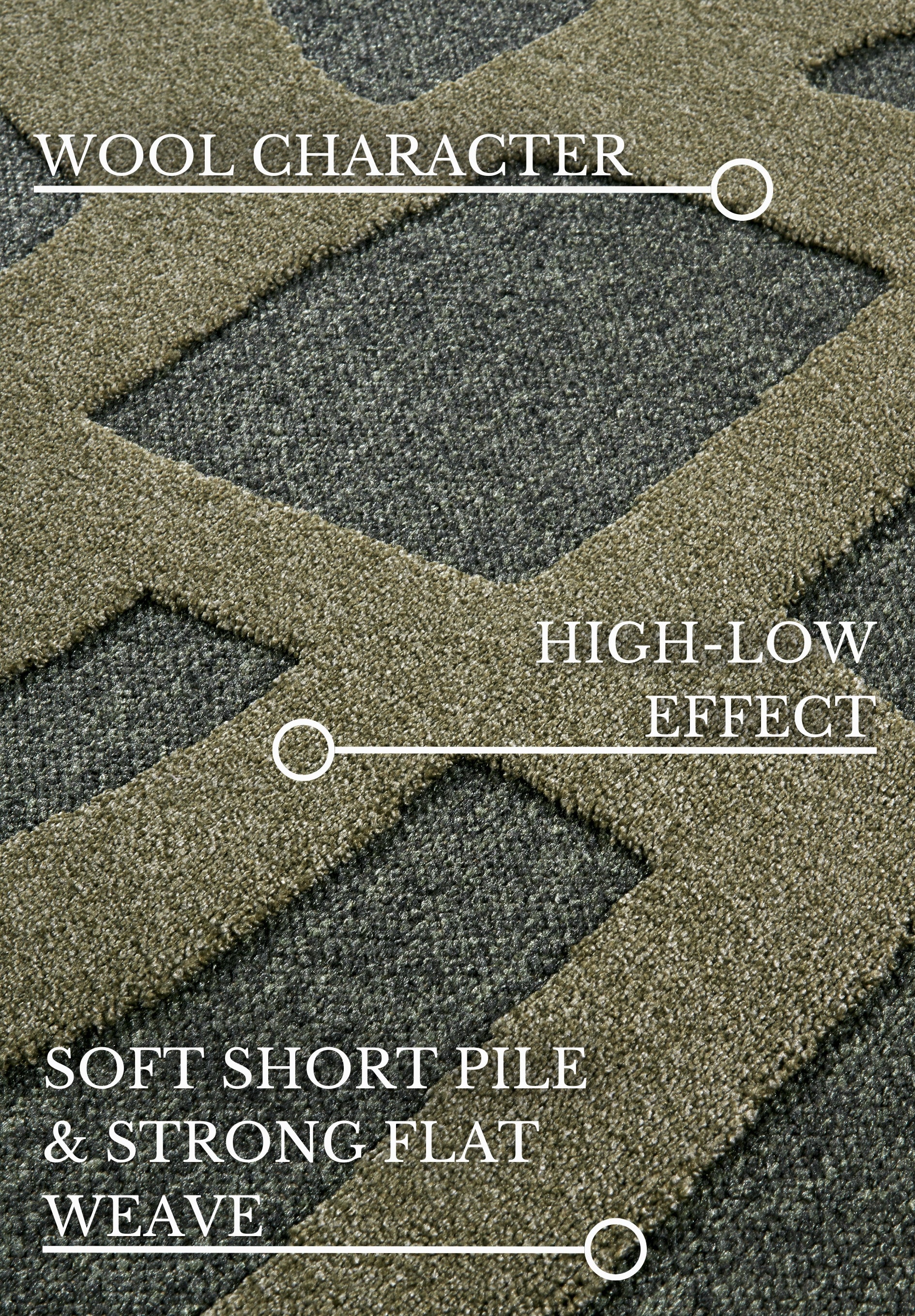 VILLEROY &amp; BOCH 106141 HÖG-LÅG Luggmatta, THERESE Djungelgrön