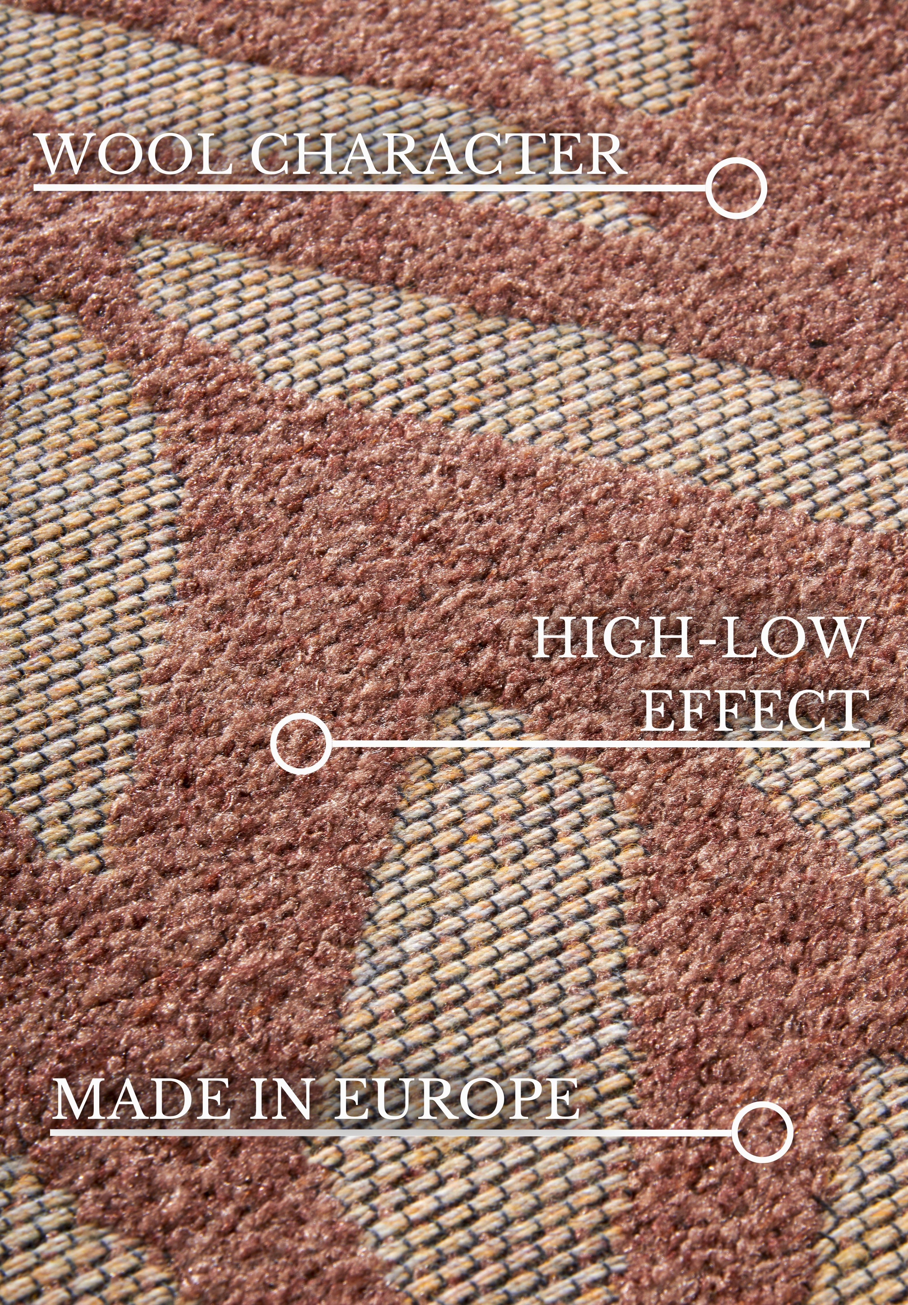 VILLEROY &amp; BOCH 106152 INOMHUS- OCH UTOMHUSMATTA, GEORGETTE NATURKOPPAR