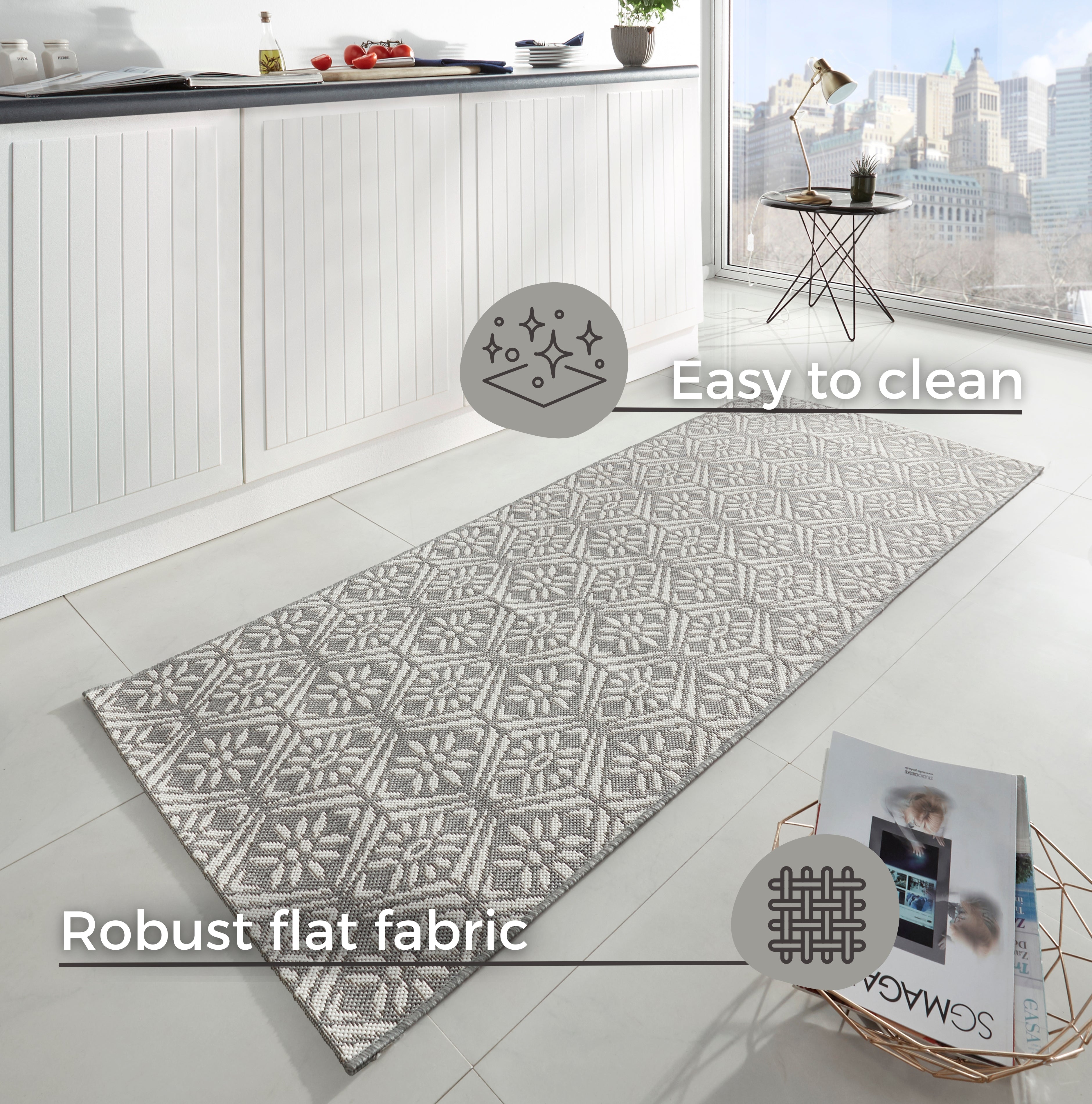 HANSE HOME FLÄVDA KÖKSLÖPARE SOHO, 102799 GRÅ-KRÄMFÄRGAD