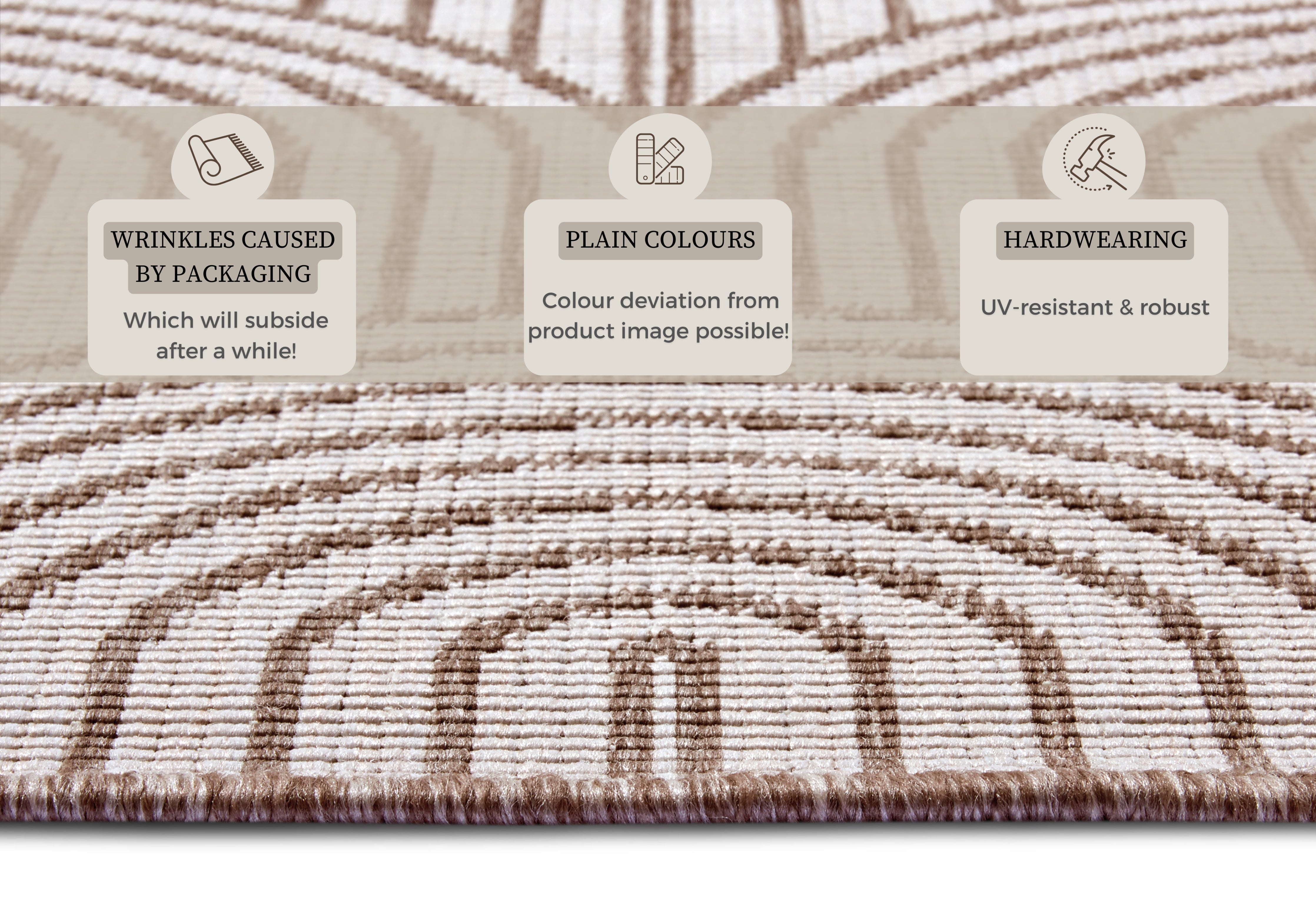 Plattvävd vändbar matta Pangli, linne 105850