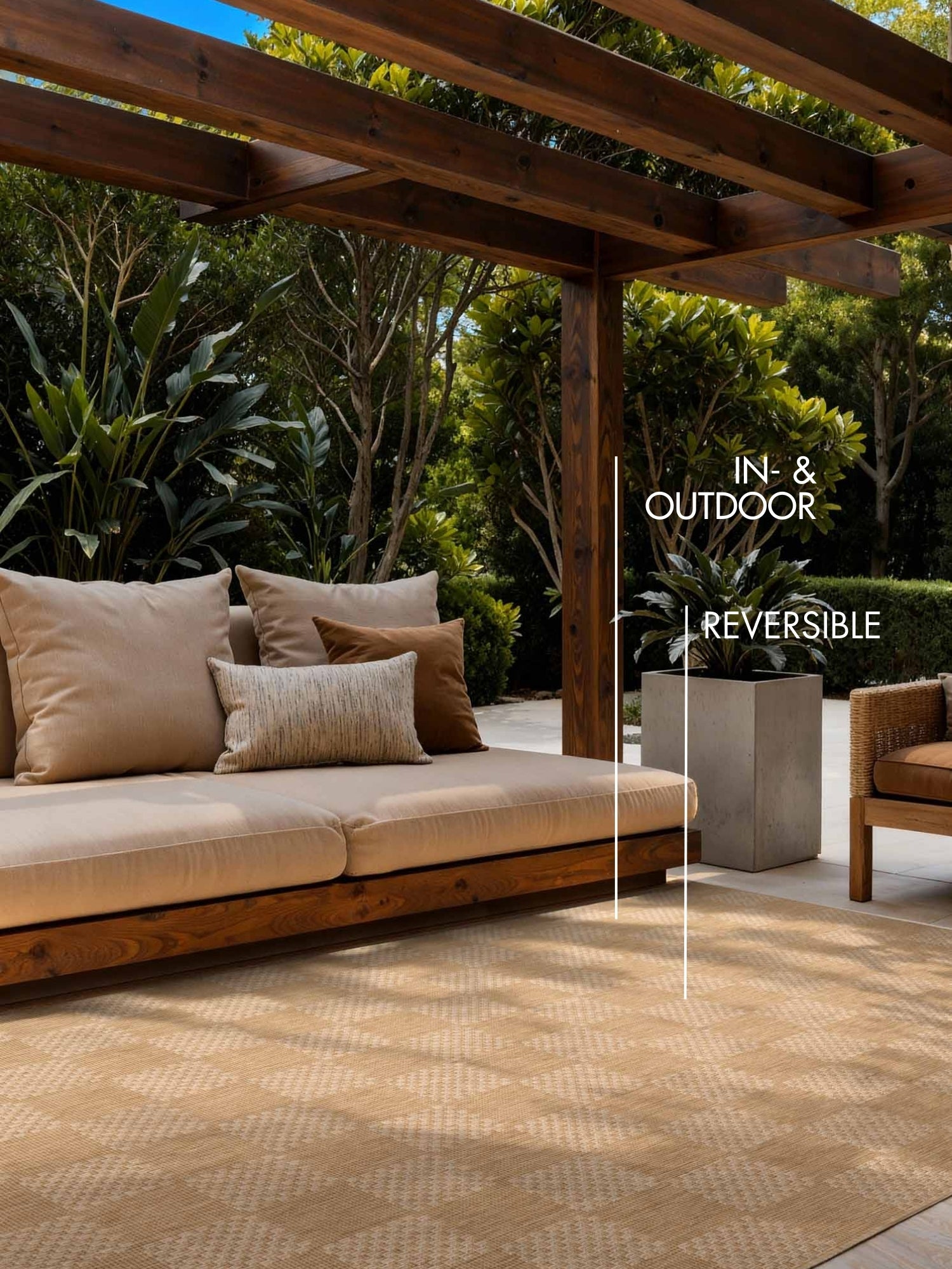 TED BAKER HARINGEY FLATWOVE-MATTA, DOROTHY JUTE-VIT