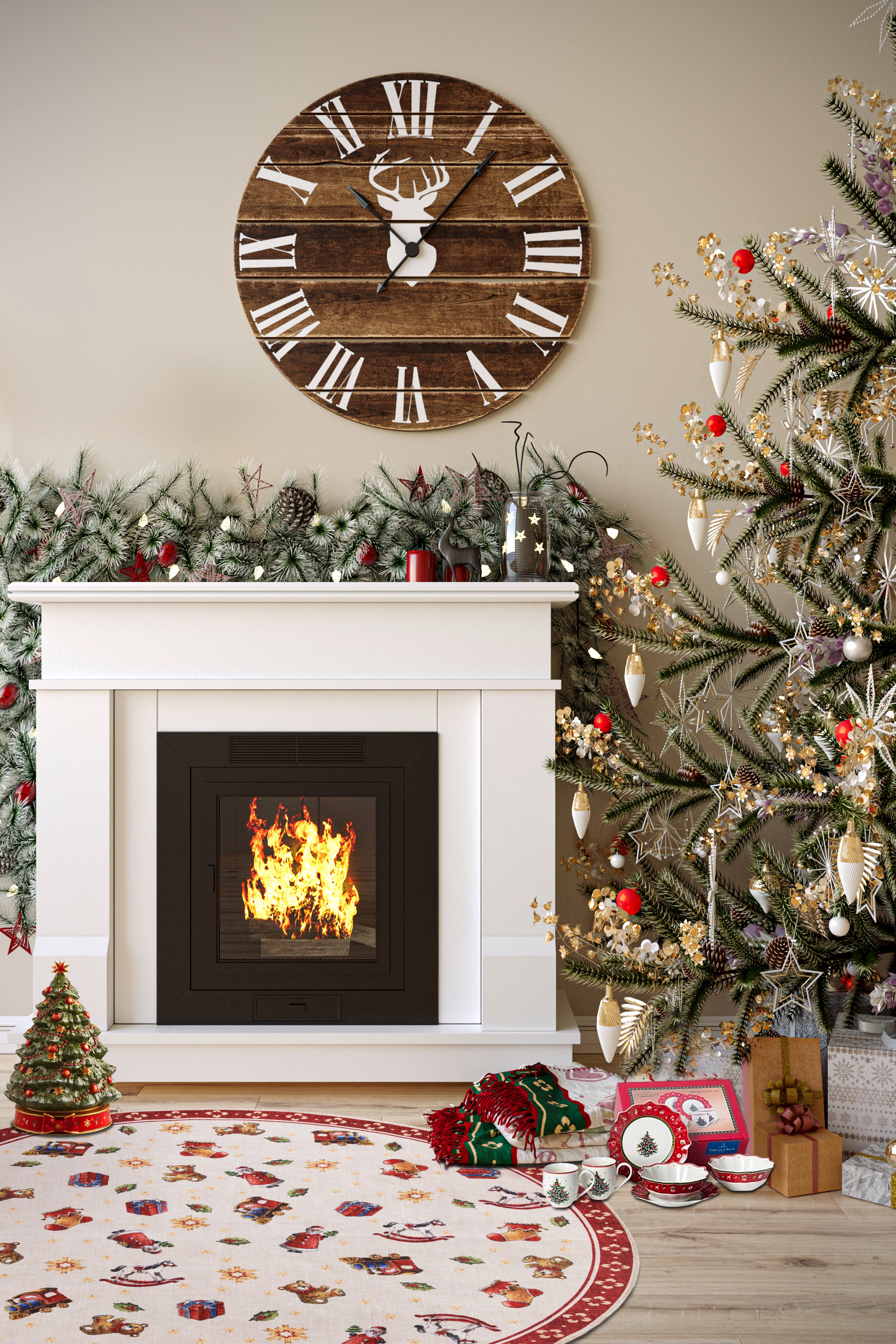 VILLEROY &amp; BOCH TOY'S DELIGHT JULMATTA, RÖD-MULTI