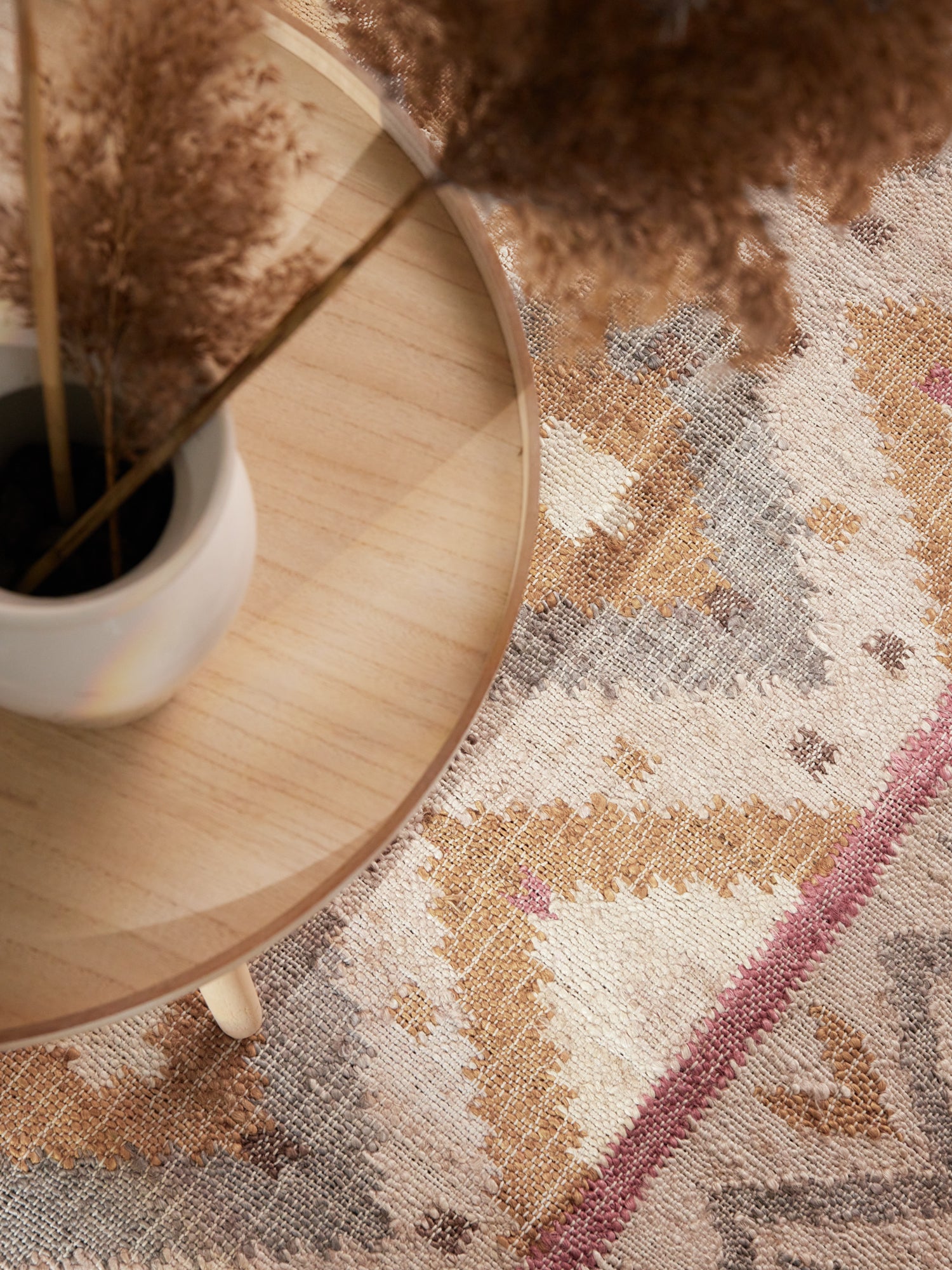 ROYA AFGHAN HANDWOVEN KELIM-MATTA, 106261 CREAM-MULTI