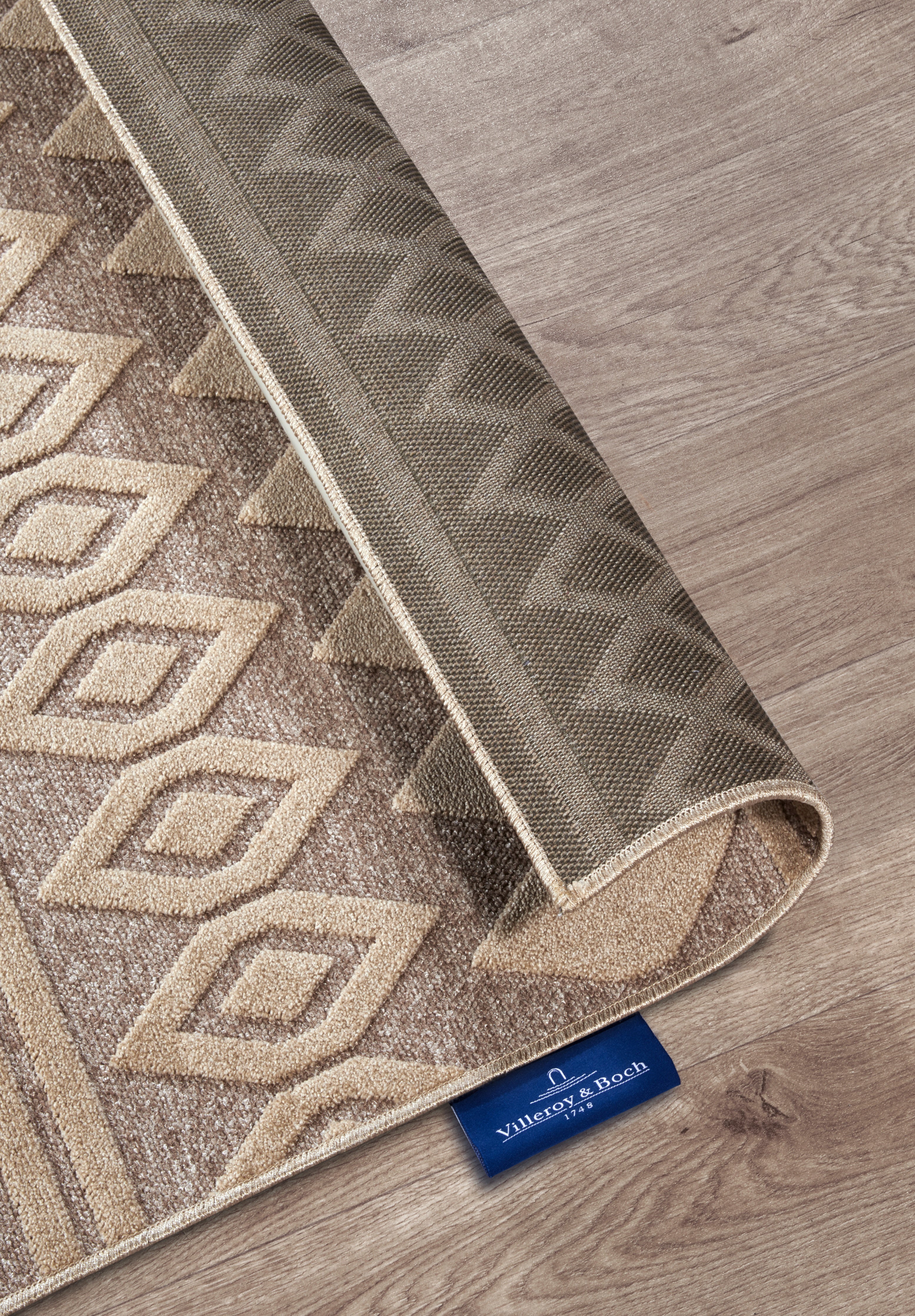 VILLEROY &amp; BOCH 106138 HÖG-LÅG Luggmatta, Catherine Naturgrå-BEIGE