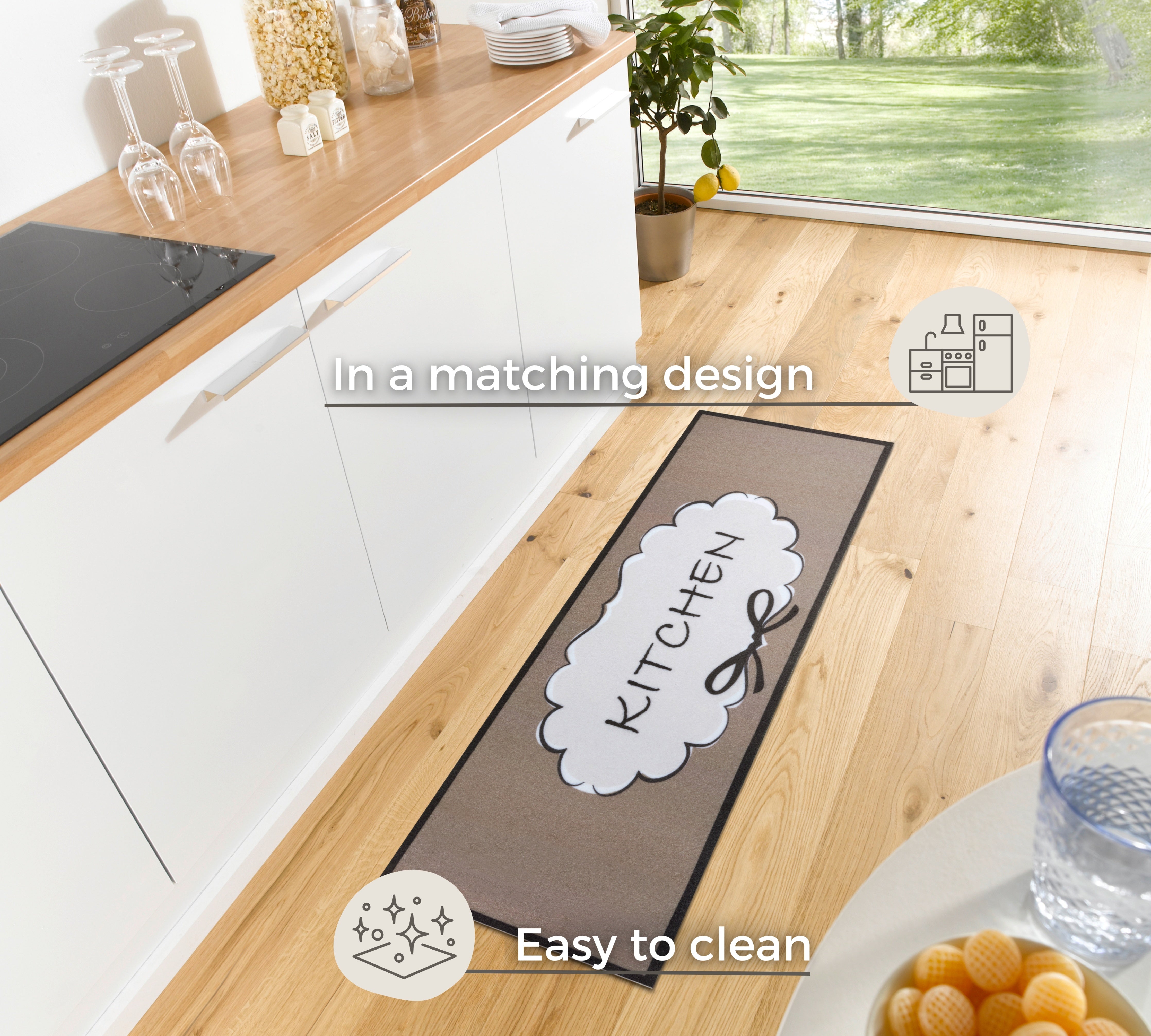 HANSE HOME COOK&amp;CLEAN SKY KÖKSMATTOR 105728, STORLEK 50x150 CM