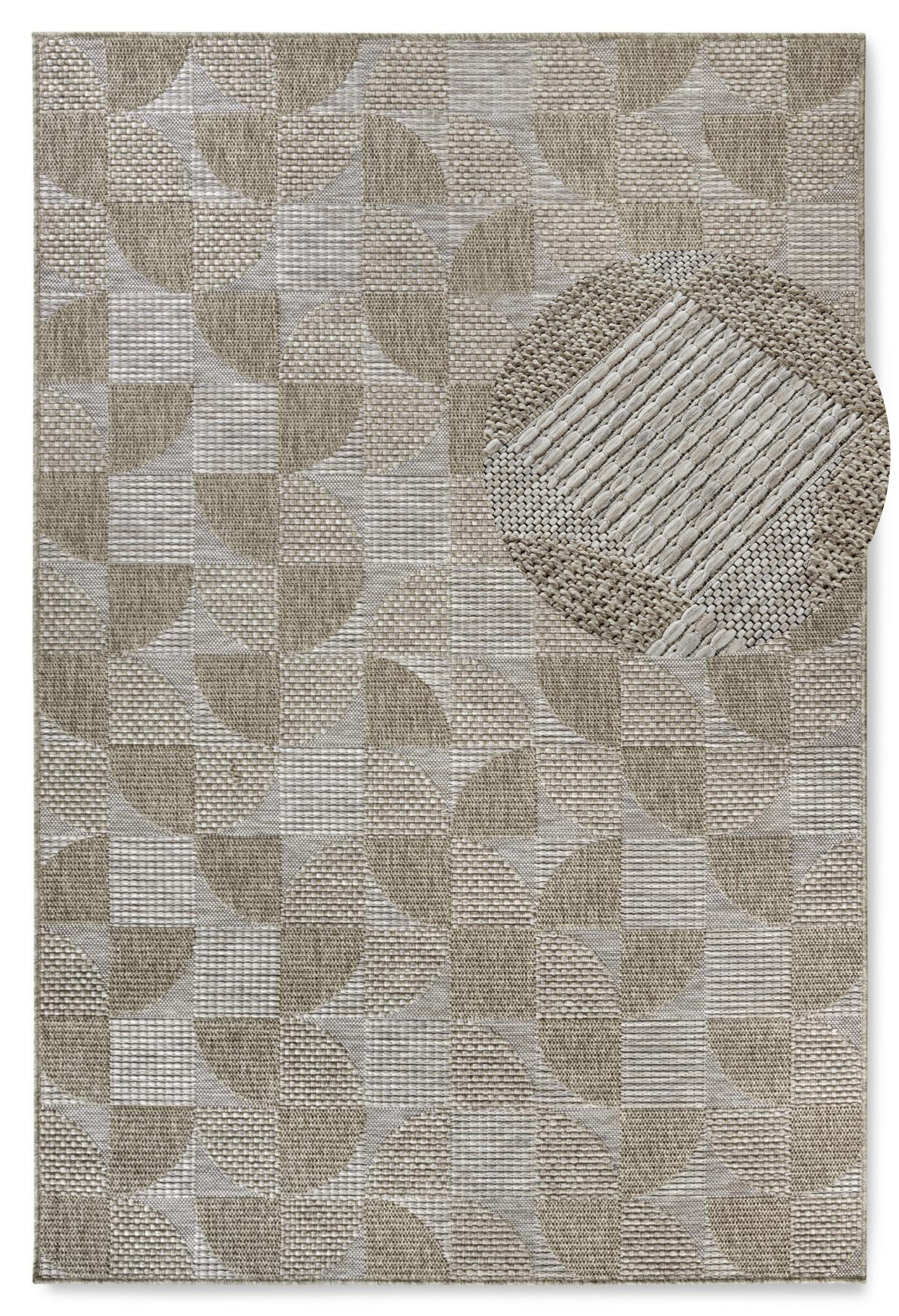 VILLEROY &amp; BOCH 106078 INOMHUS- OCH UTOMHUSMATTA MARGARETHA, NATURBRUN