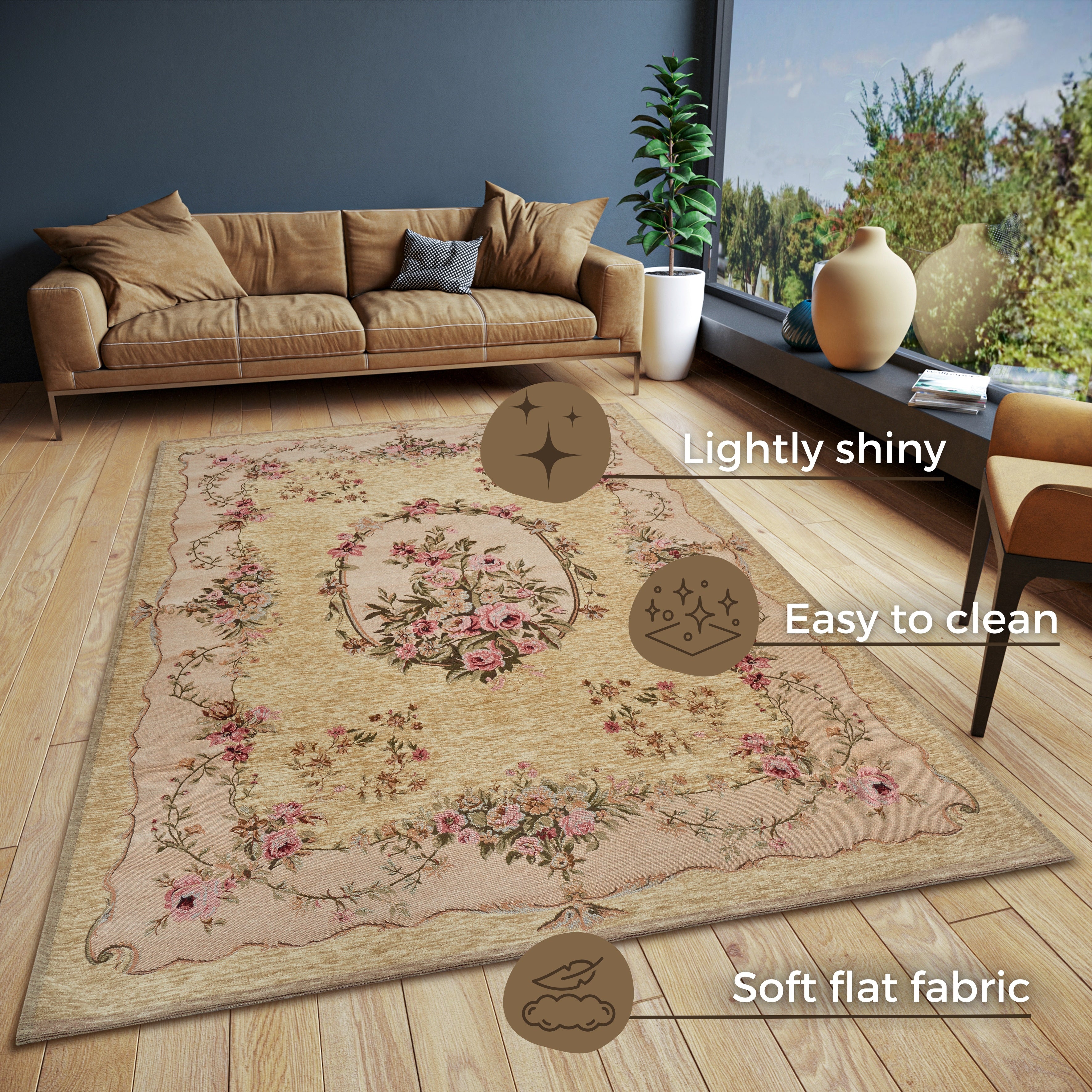 GOBELINMATTA, BEIGE-CRÈME 105862