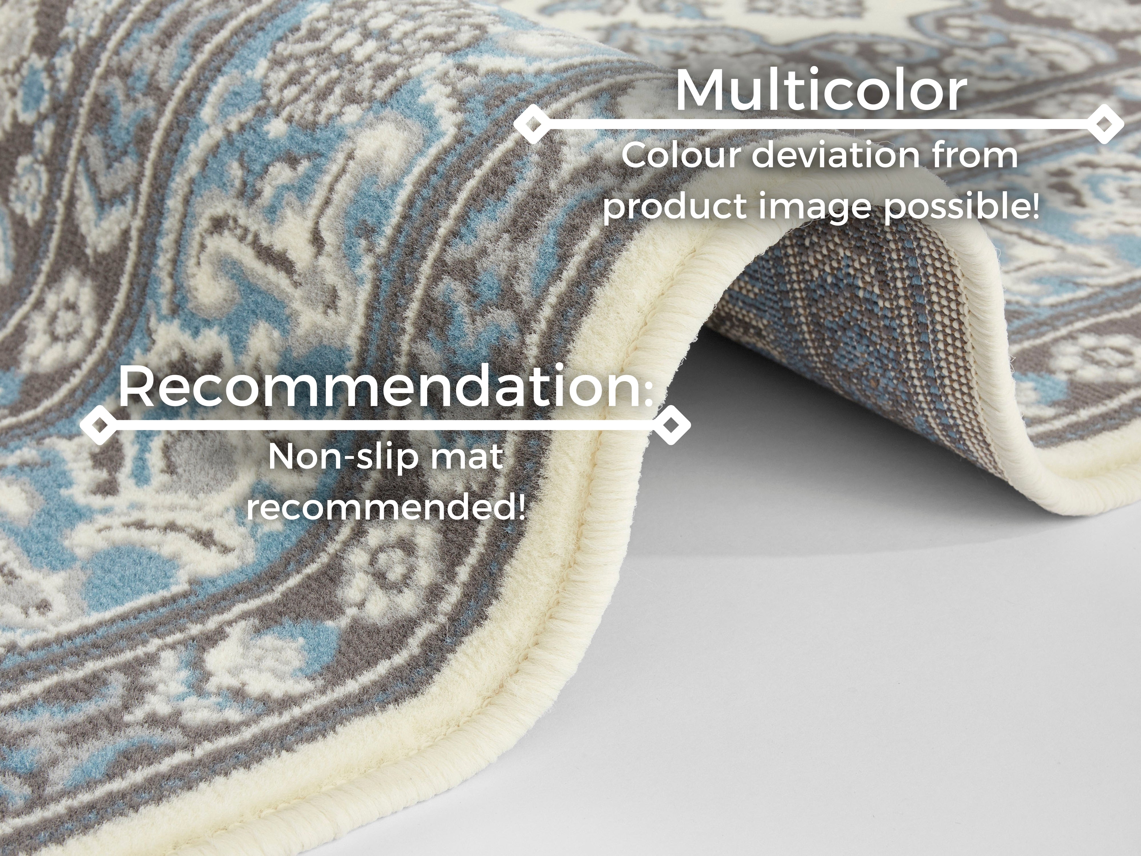 HANSE HOME MIRKAN MATTA, KRÄMBLÅ 104442